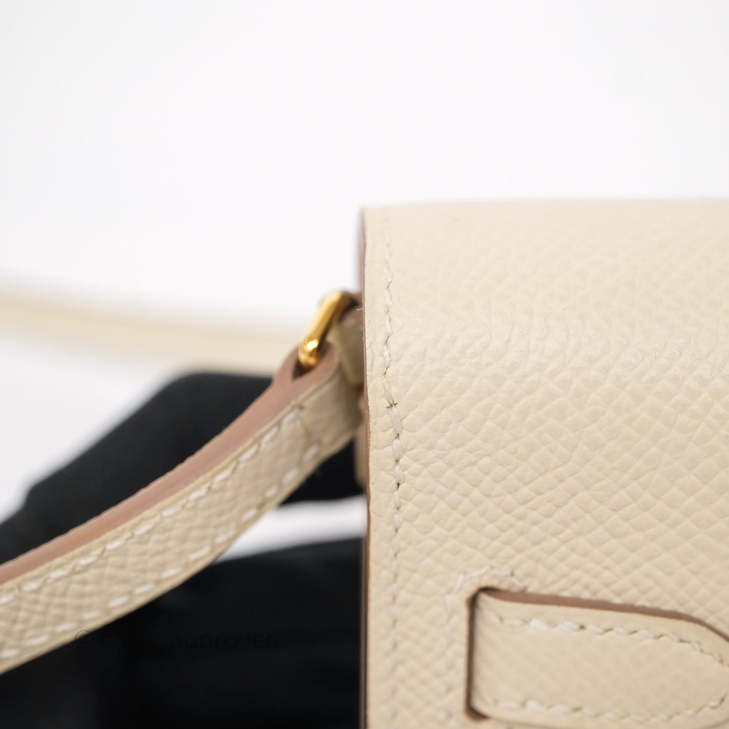 Hermès Kelly To Go Wallet Craie Epsom Gold Hardware