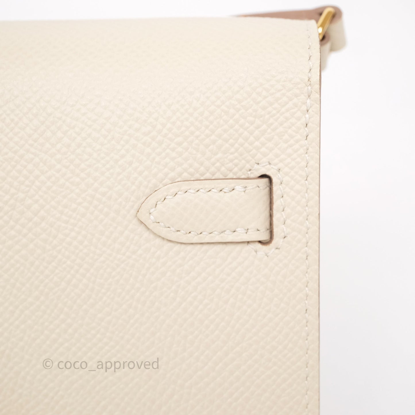 Hermès Kelly To Go Wallet Craie Epsom Gold Hardware