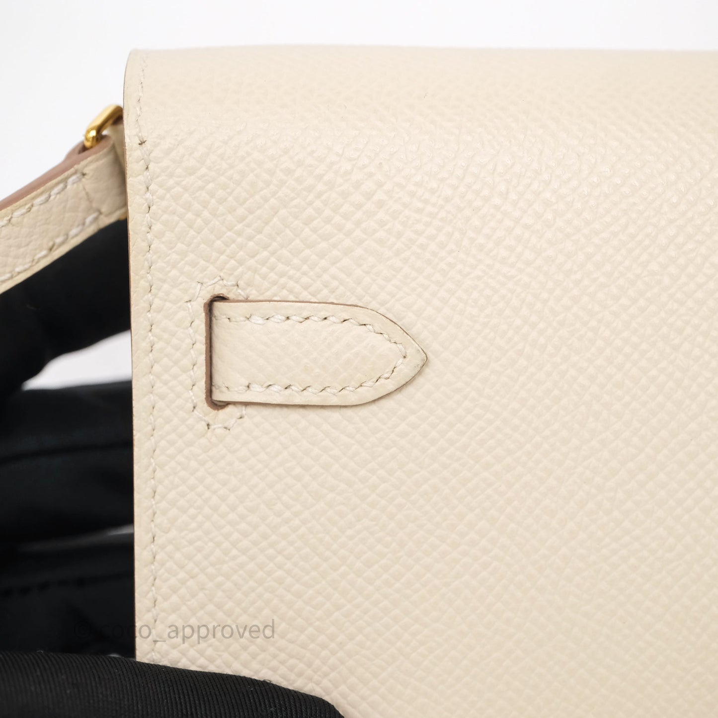 Hermès Kelly To Go Wallet Craie Epsom Gold Hardware
