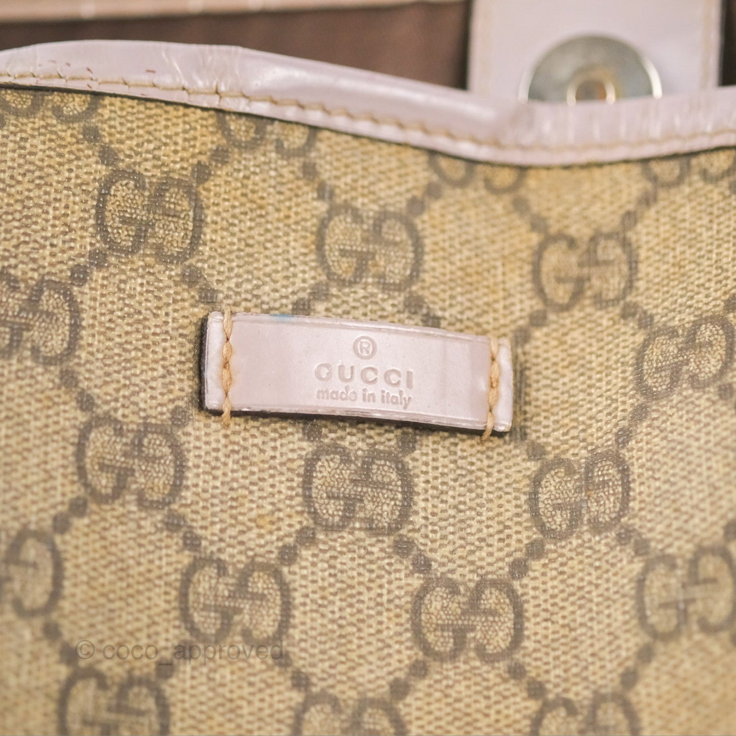 Gucci Joy Tote Bag GG Supreme Print/Patent