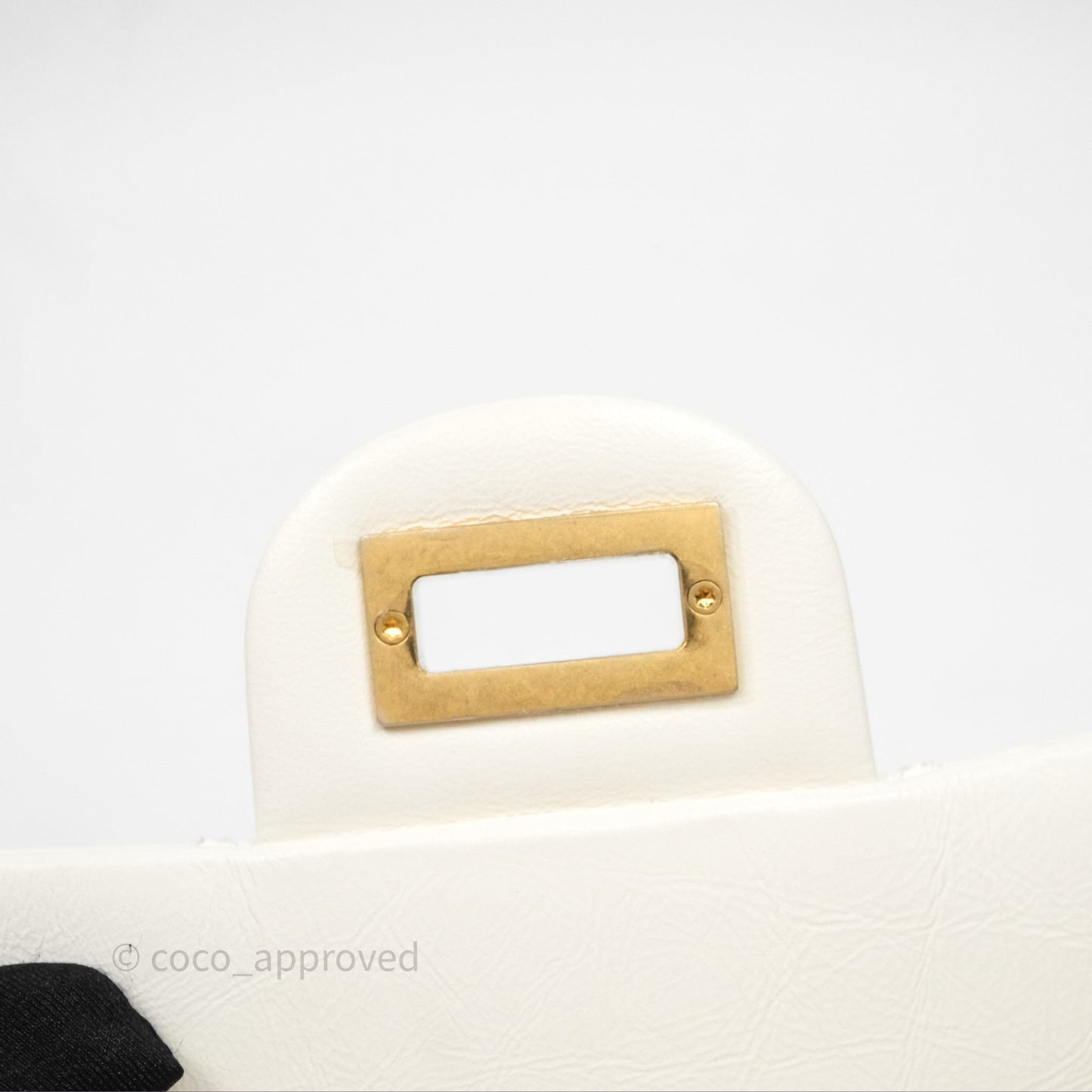Chanel Mini Reissue 224 Ivory White Aged Calfskin Aged Gold Hardware