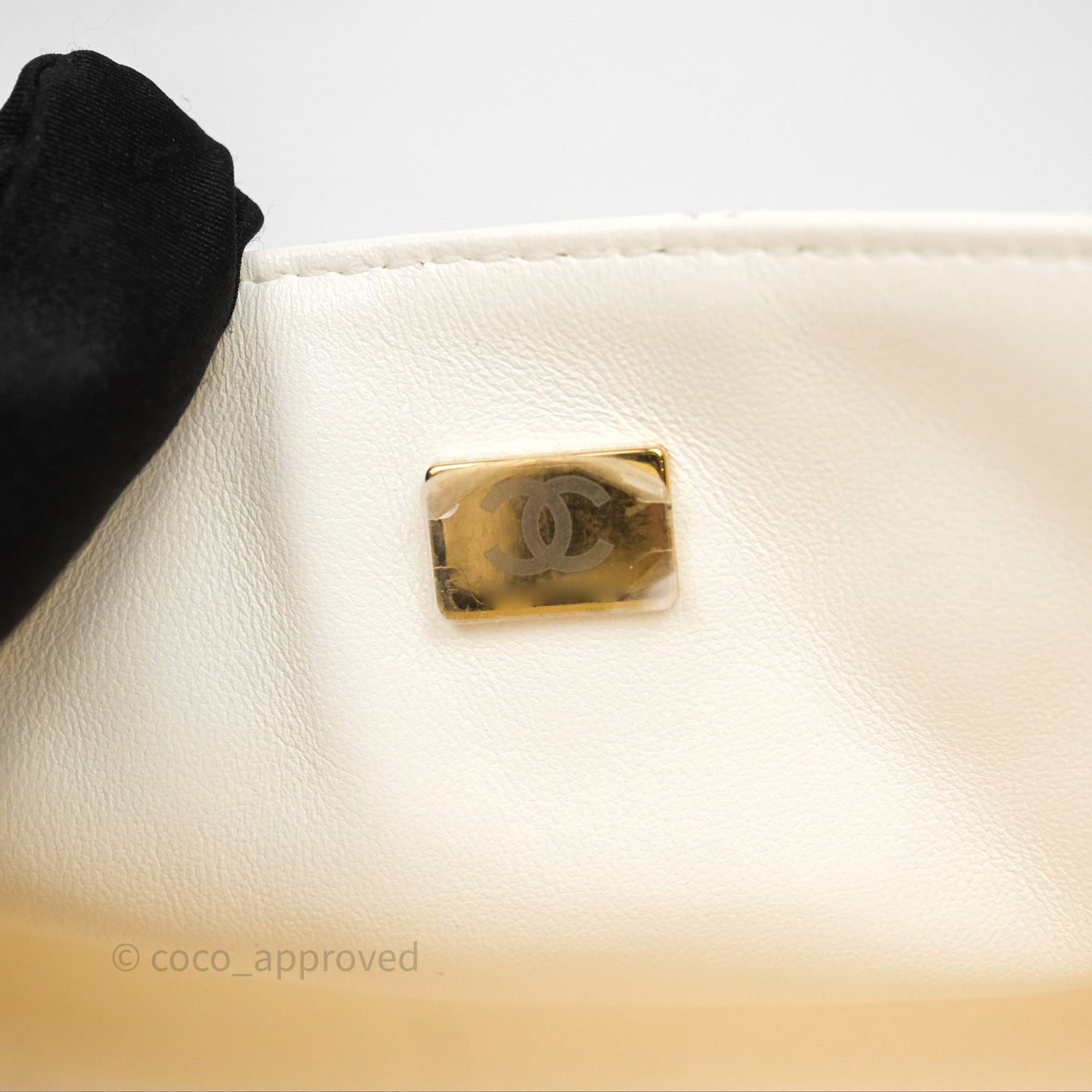 Chanel Mini Reissue 224 Ivory White Aged Calfskin Aged Gold Hardware