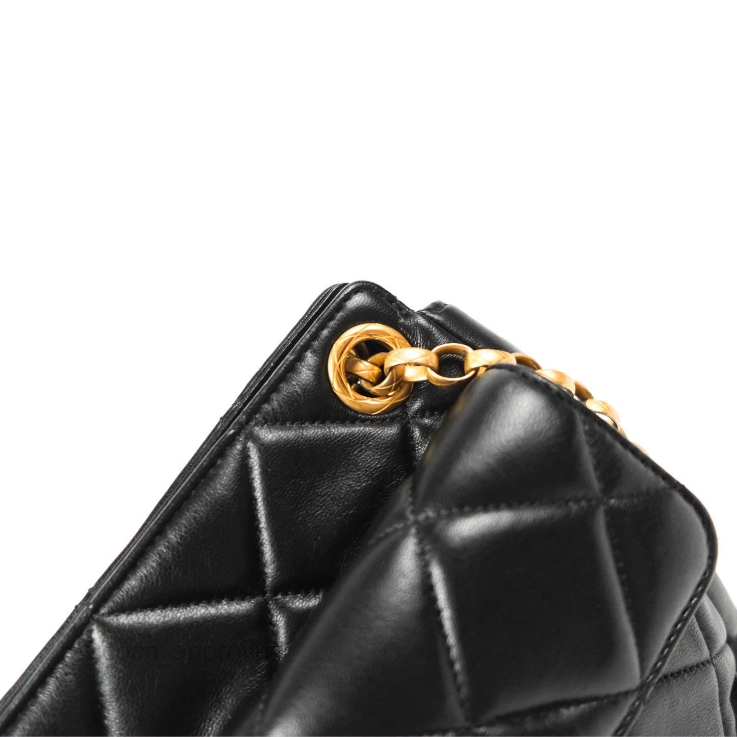 Chanel Mini Front Pocket Tote Black Calfskin Aged Gold Hardware