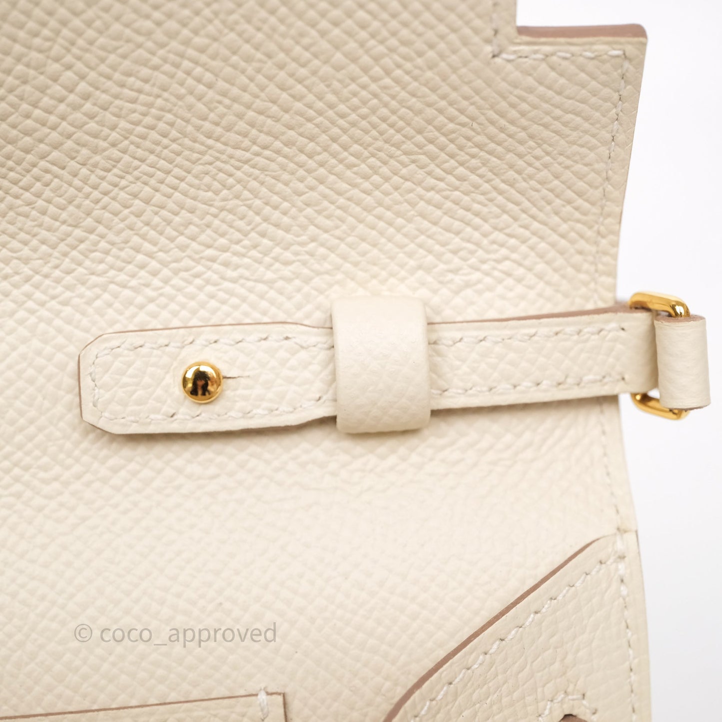 Hermès Kelly To Go Wallet Craie Epsom Gold Hardware
