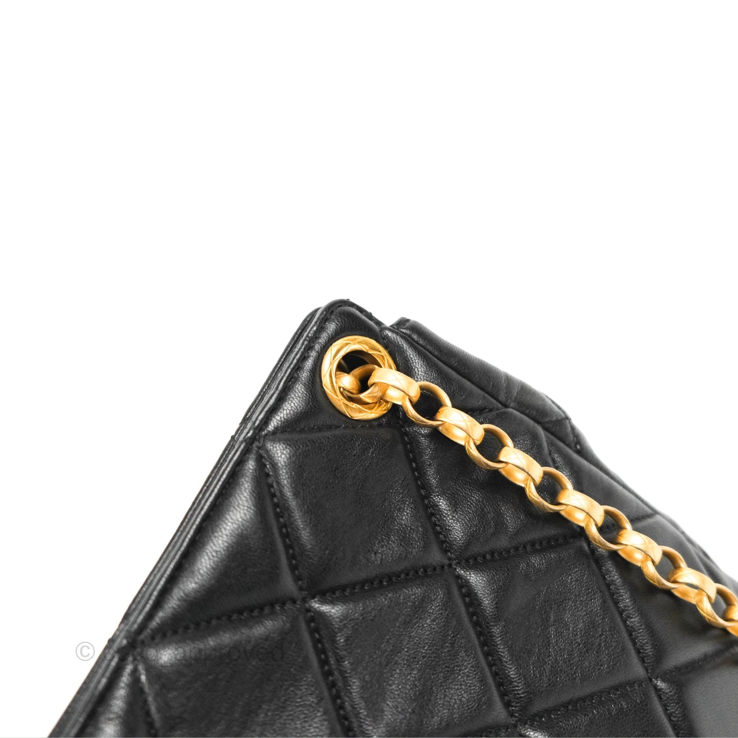 Chanel Mini Front Pocket Tote Black Calfskin Aged Gold Hardware