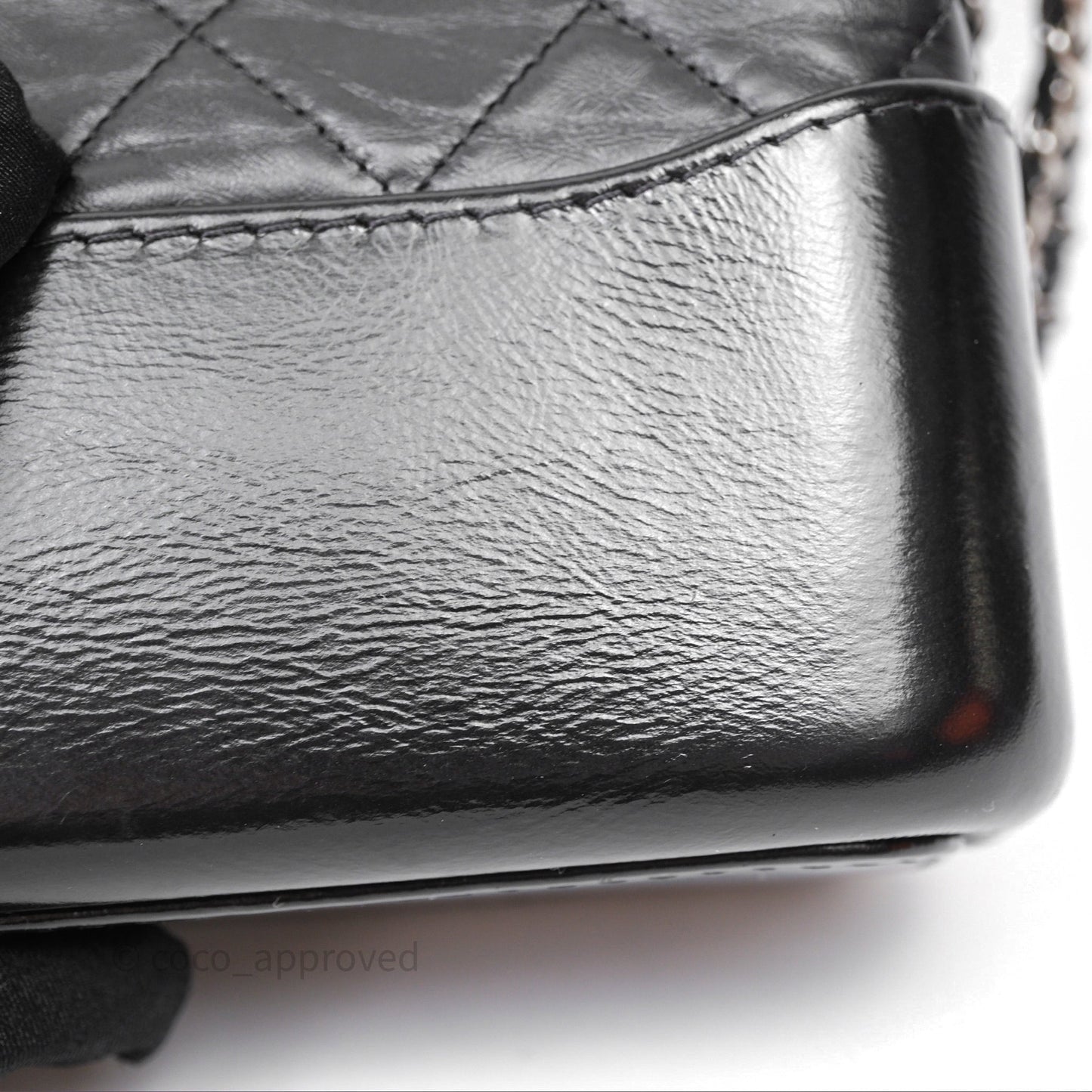 Chanel New Medium Gabrielle Hobo Quilted Black Aged Calfskin