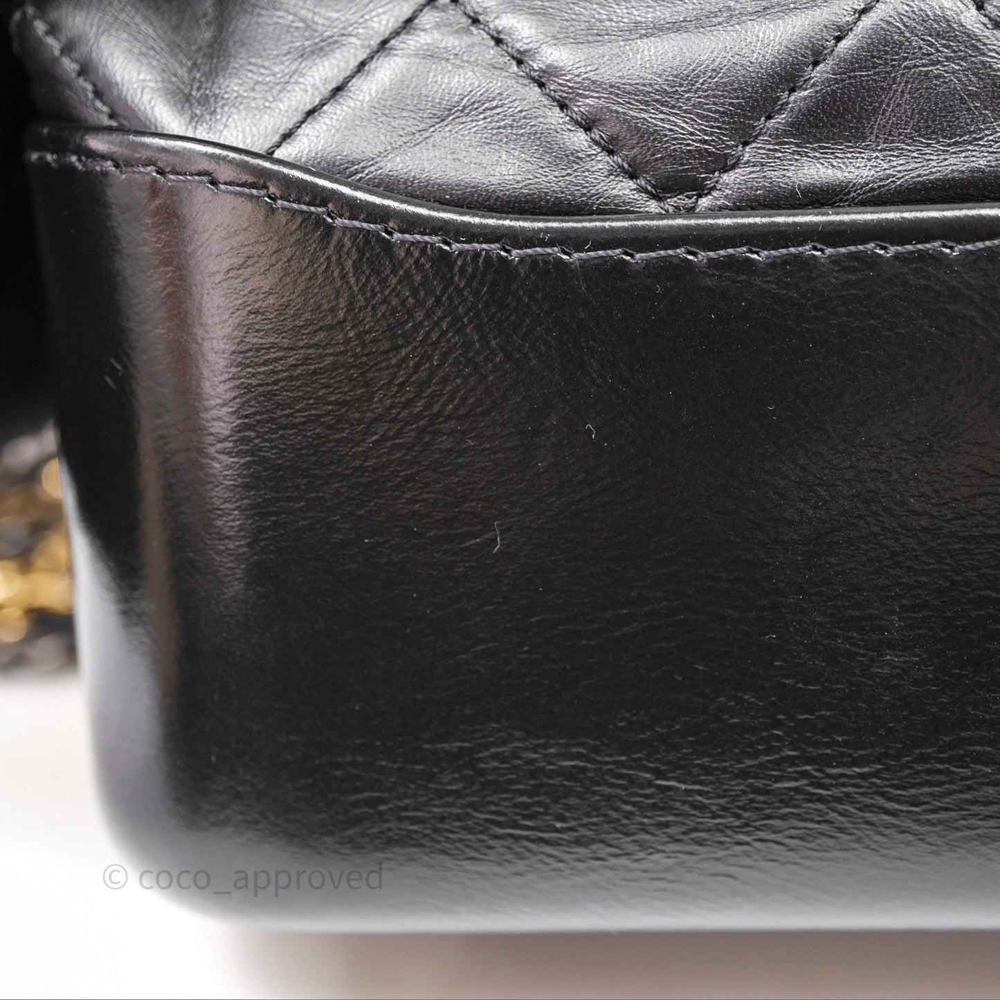 Chanel New Medium Gabrielle Hobo Quilted Black Aged Calfskin