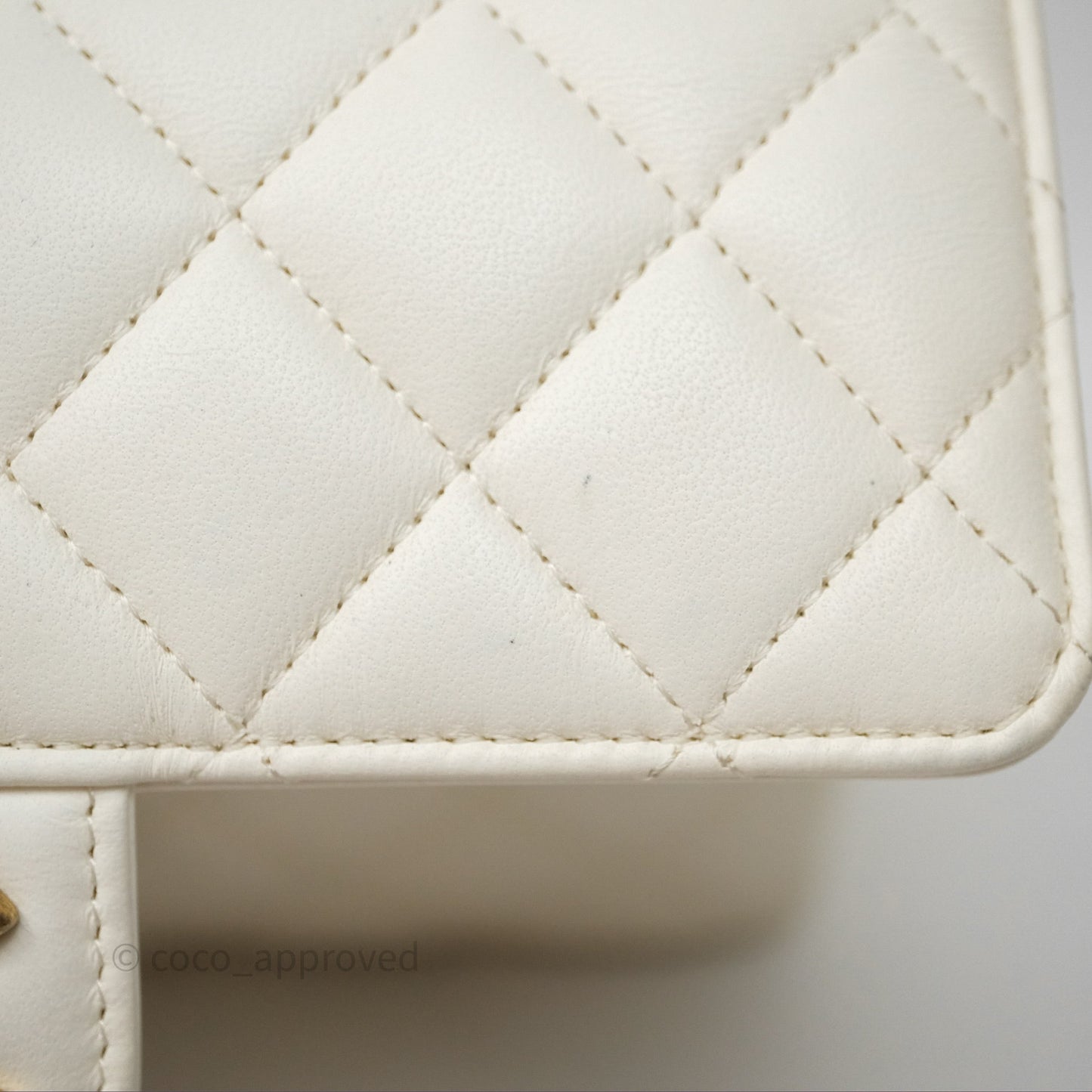 Chanel Casino Chips Chain White Lambskin Flap Bag