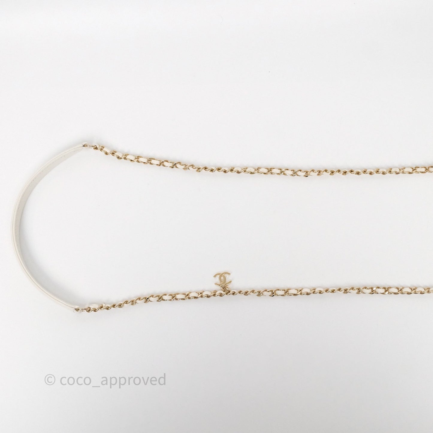 Chanel CC Mania Flap Bag White Lambskin Gold Hardware