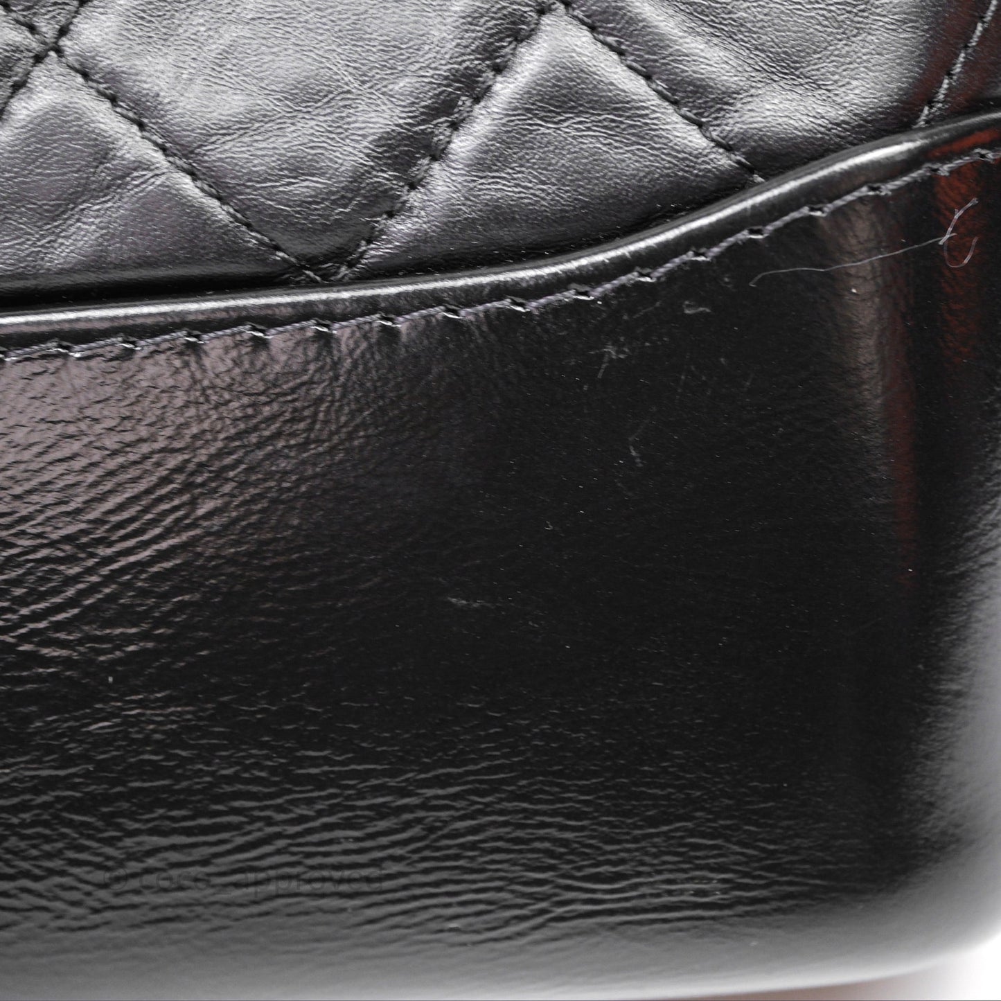 Chanel New Medium Gabrielle Hobo Quilted Black Aged Calfskin