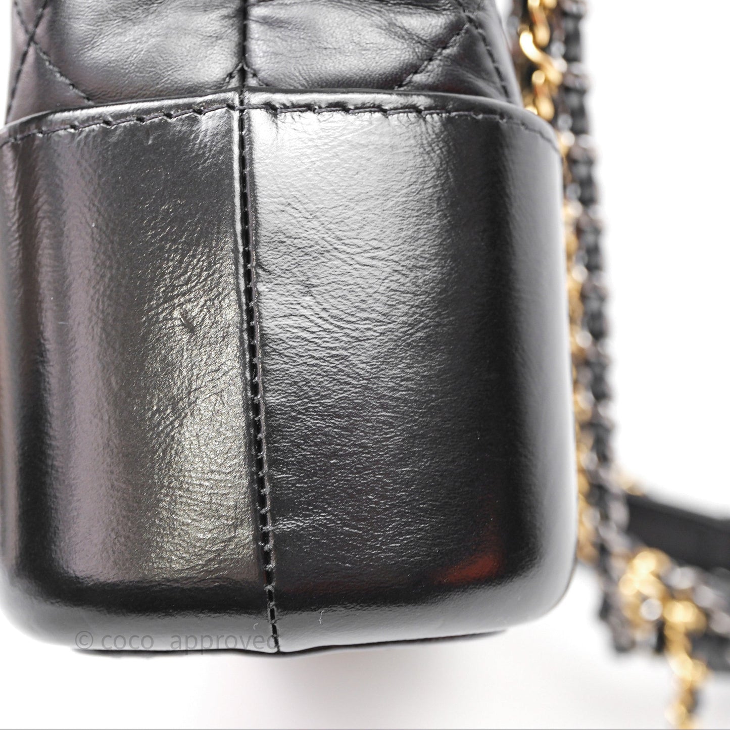 Chanel New Medium Gabrielle Hobo Quilted Black Aged Calfskin