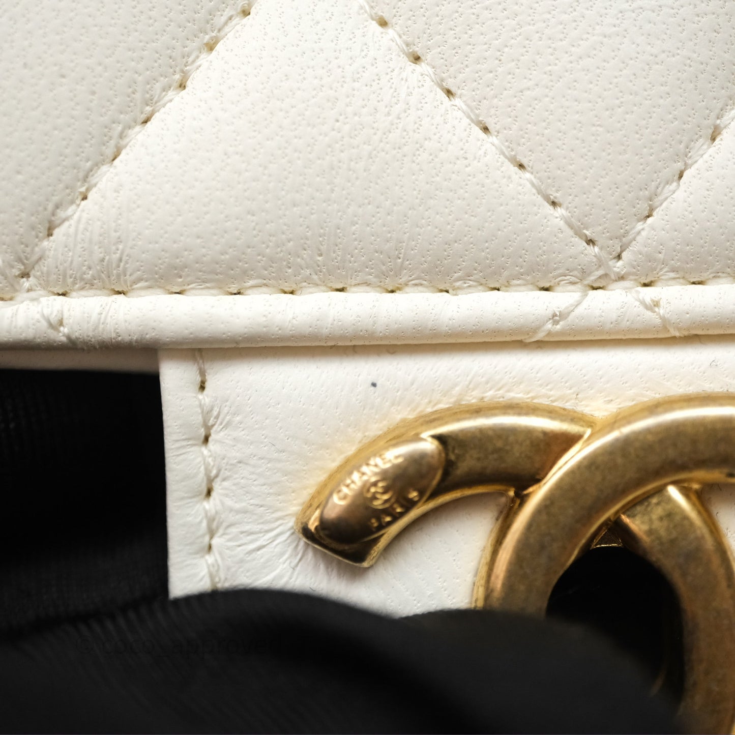Chanel Casino Chips Chain White Lambskin Flap Bag