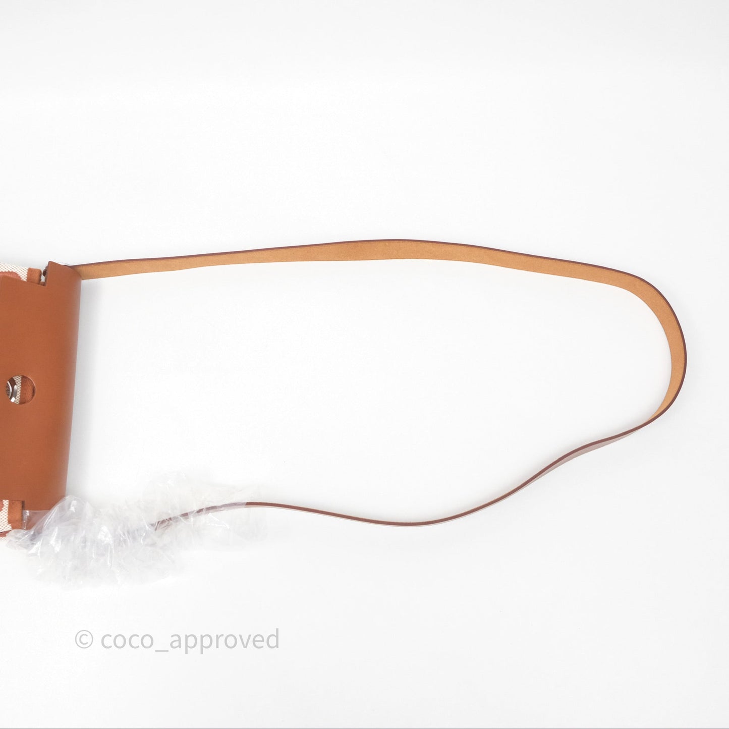 Hermes Mini Herbag Ecru Beige/ Fauve 34 Palladium Hardware