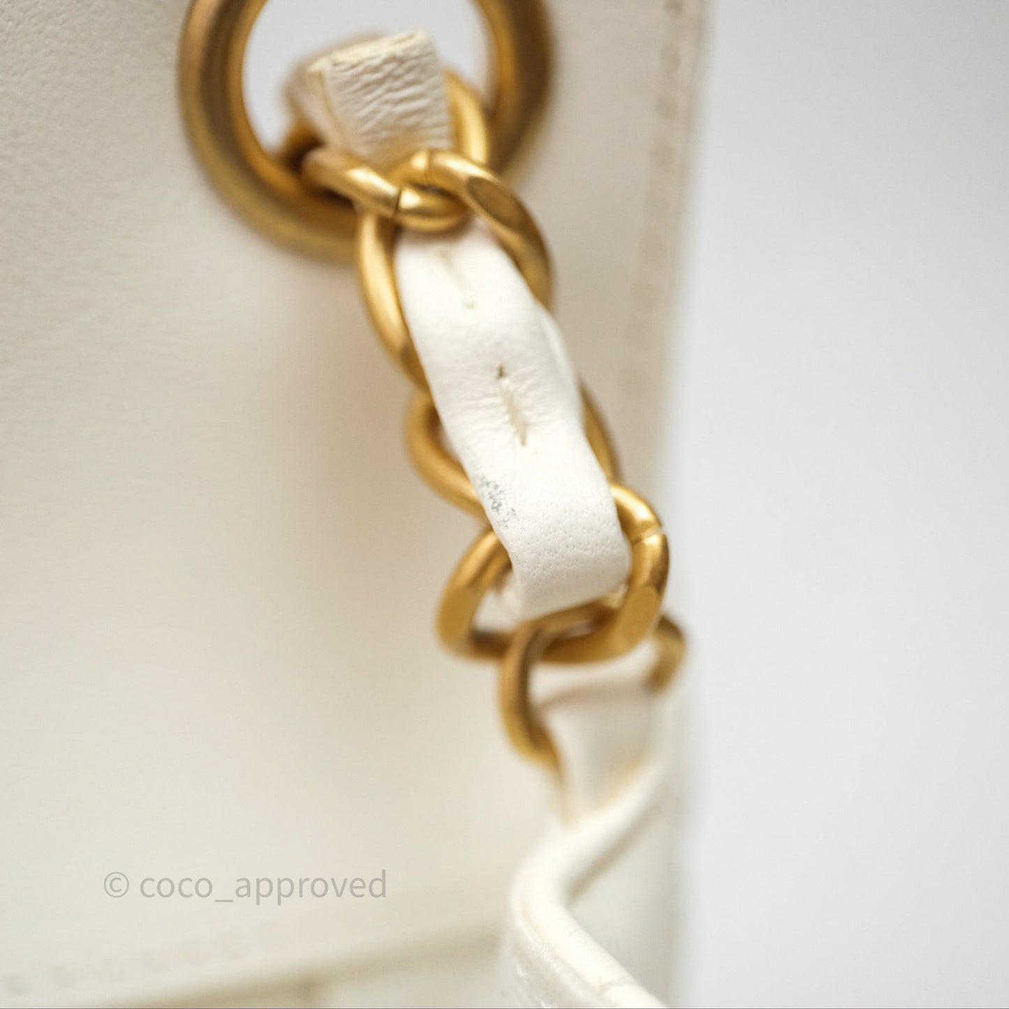 Chanel Casino Chips Chain White Lambskin Flap Bag