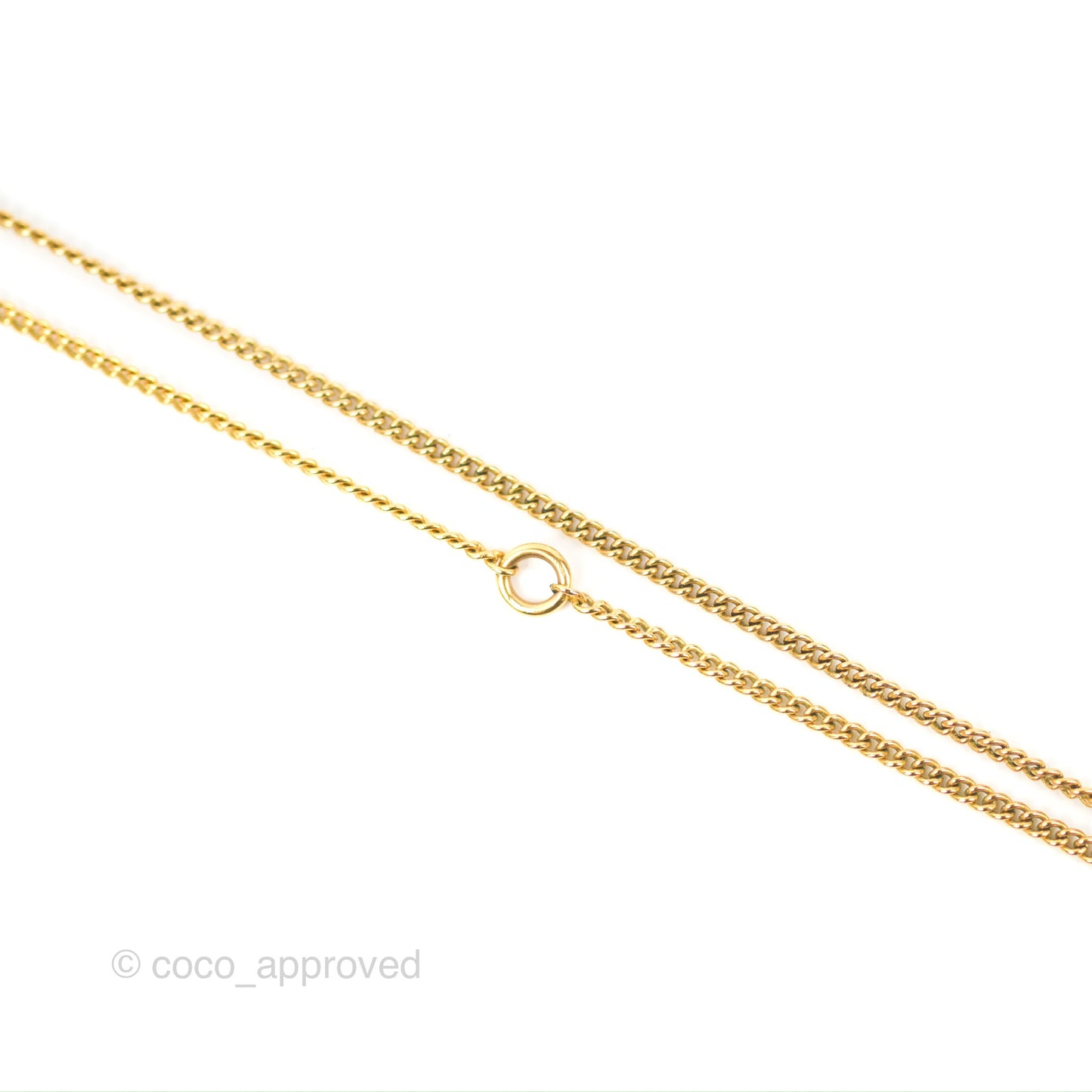 Chanel CC Necklace Gold Tone 14C
