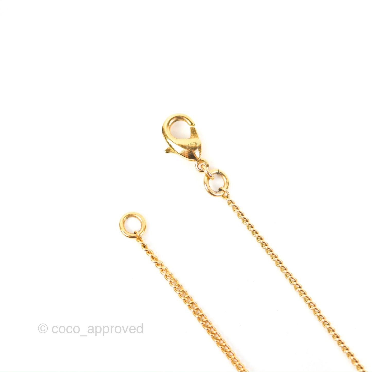 Chanel CC Necklace Gold Tone 14C