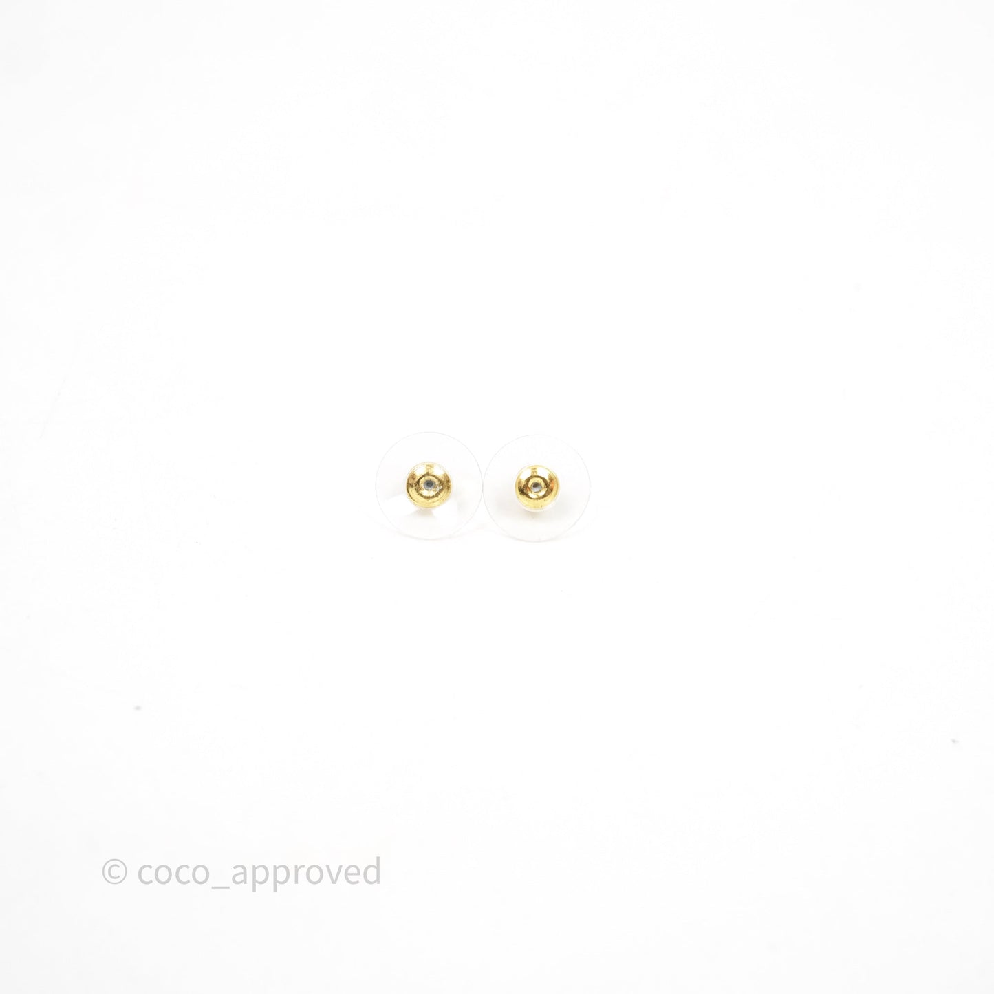 Chanel CC Floral Dangle Black And Gold Earrings 23A