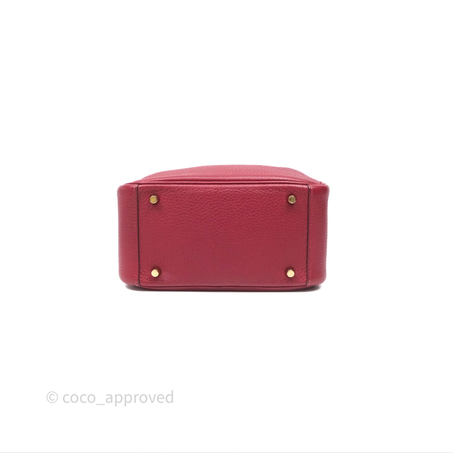Hermès Mini Lindy 20 Rouge Grenat K1 Clemence Gold Hardware