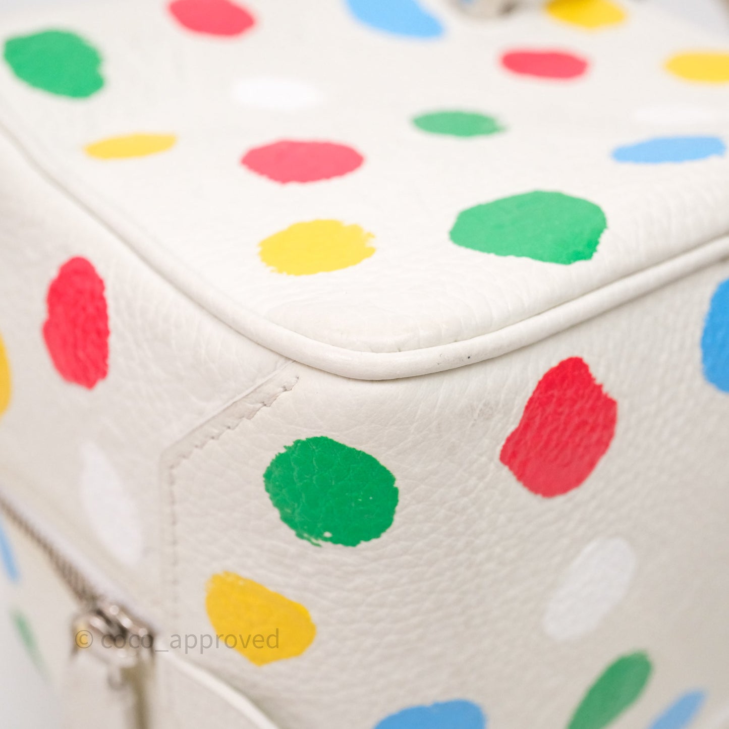 Louis Vuitton x Yayoi Kusama Square With Handle Chain Bag White