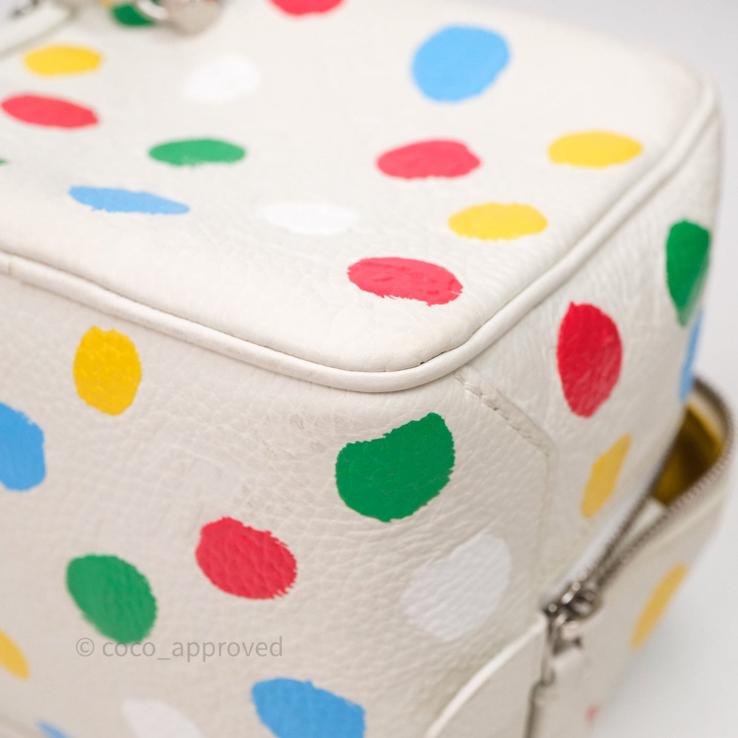 Louis Vuitton x Yayoi Kusama Square With Handle Chain Bag White