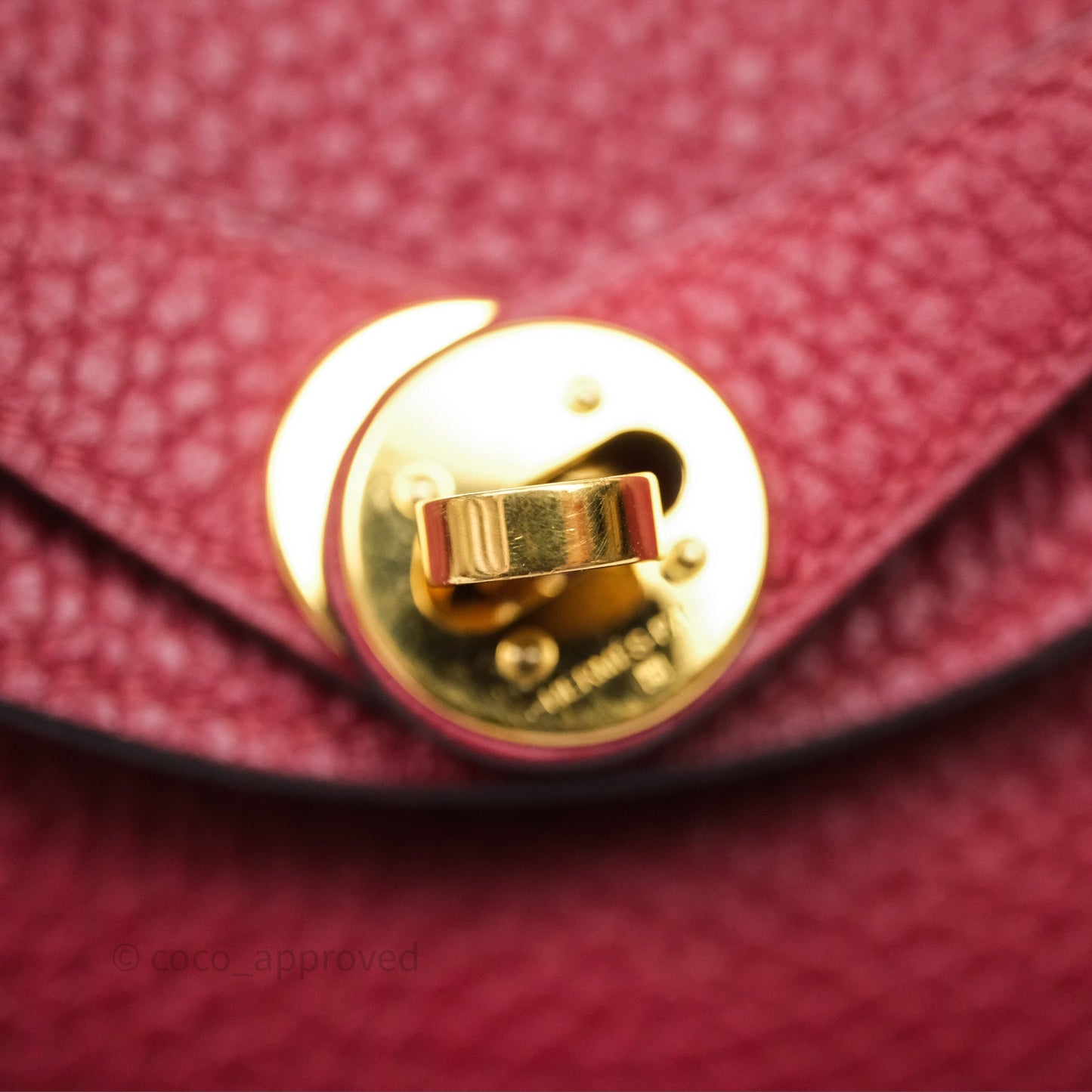 Hermès Mini Lindy 20 Rouge Grenat K1 Clemence Gold Hardware