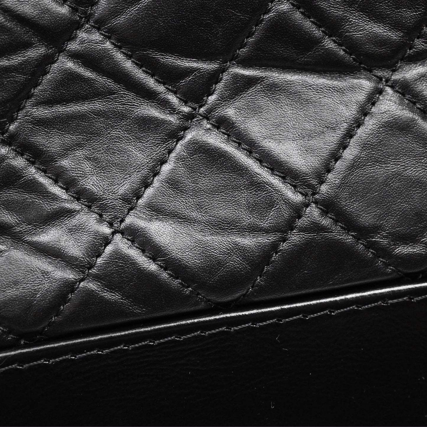 Chanel New Medium Gabrielle Hobo Quilted Black Aged Calfskin