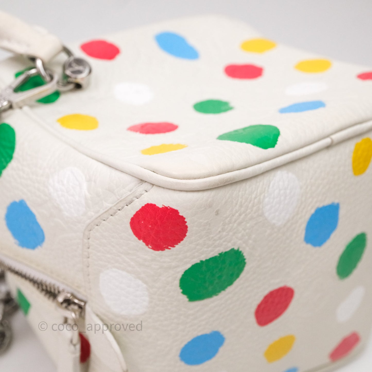 Louis Vuitton x Yayoi Kusama Square With Handle Chain Bag White