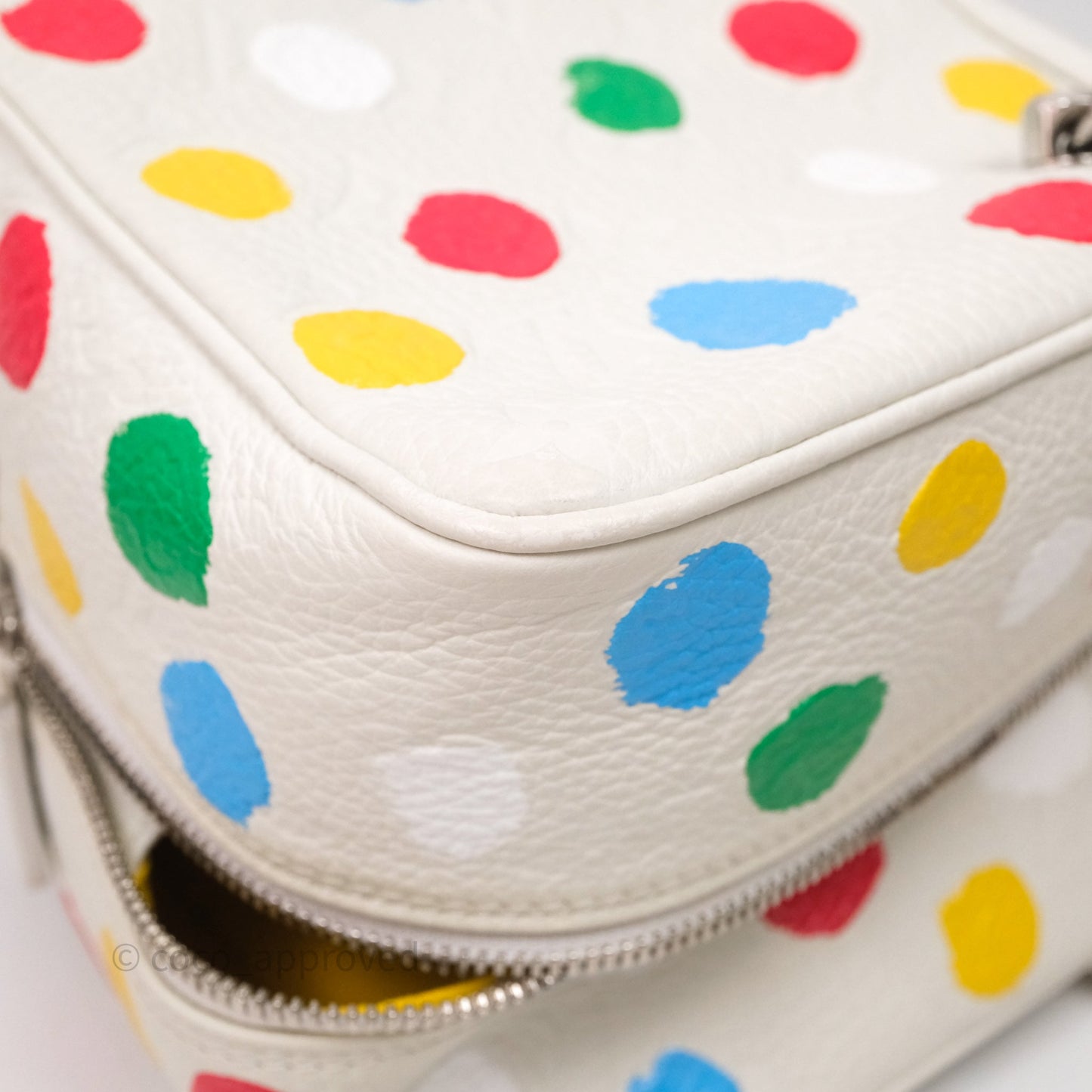 Louis Vuitton x Yayoi Kusama Square With Handle Chain Bag White
