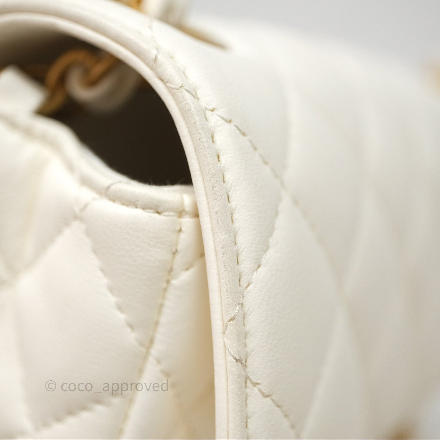 Chanel Casino Chips Chain White Lambskin Flap Bag