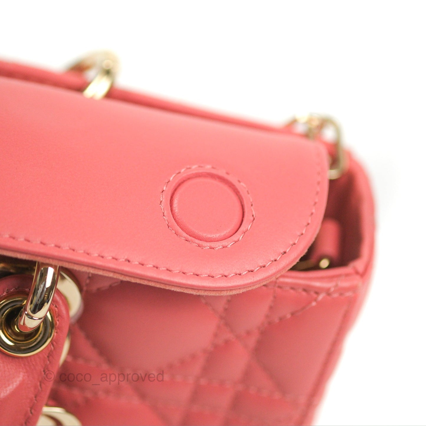 Dior Medium Lady D-Joy Bag Pink Lambskin Cannage