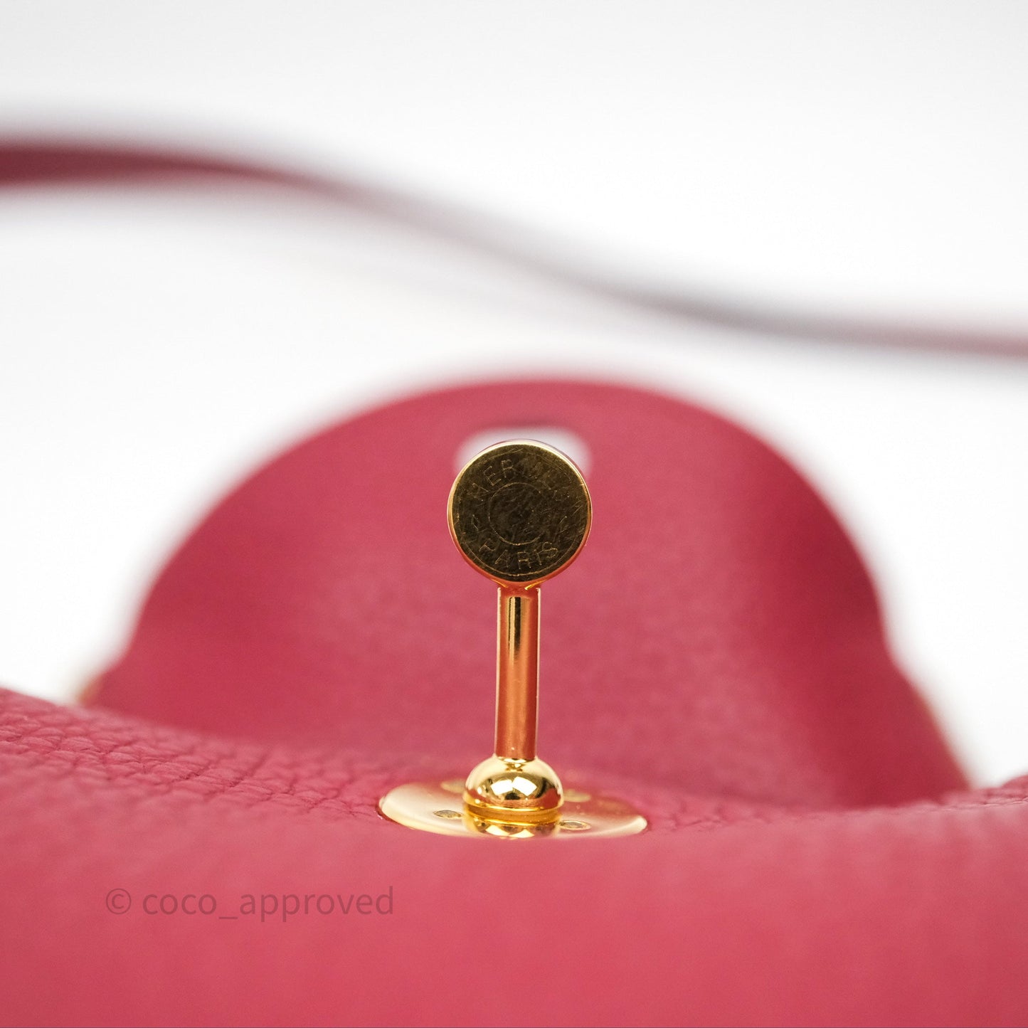 Hermès Mini Lindy 20 Rouge Grenat K1 Clemence Gold Hardware