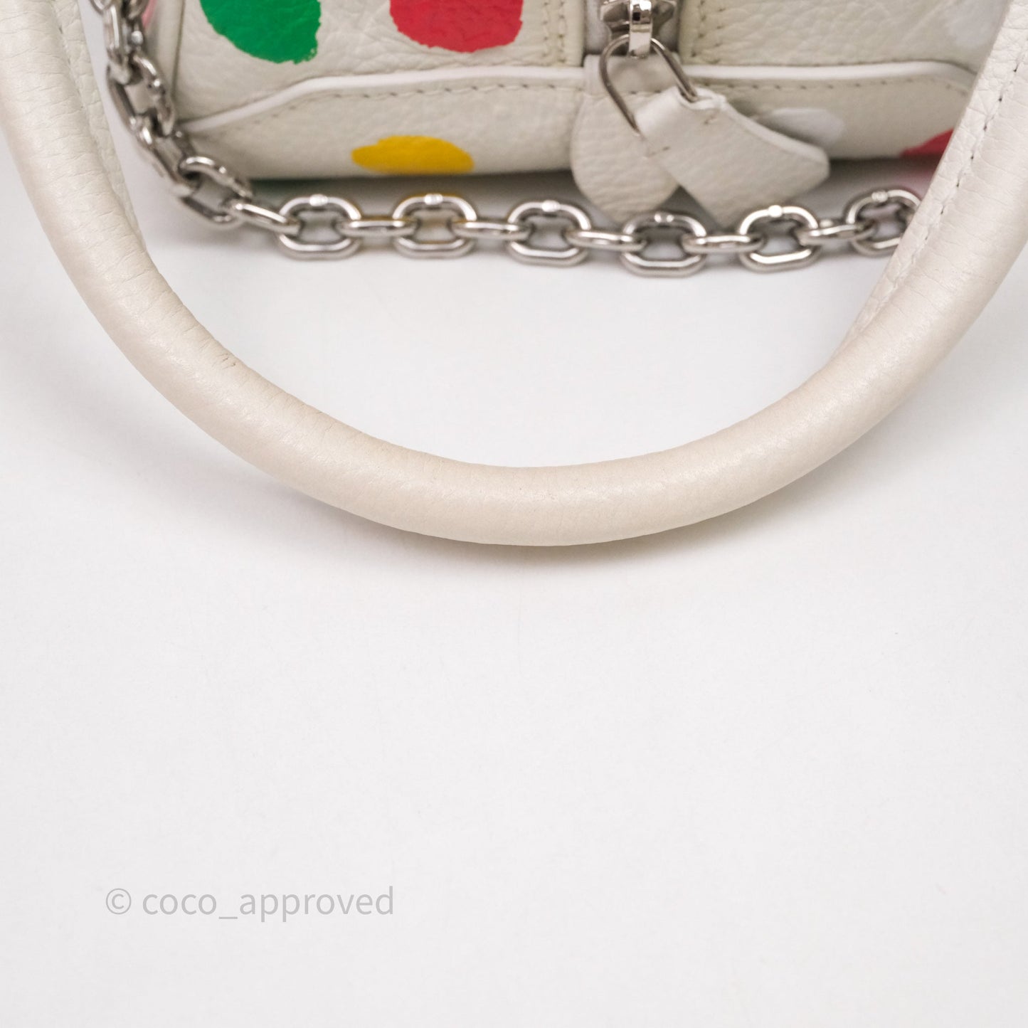Louis Vuitton x Yayoi Kusama Square With Handle Chain Bag White