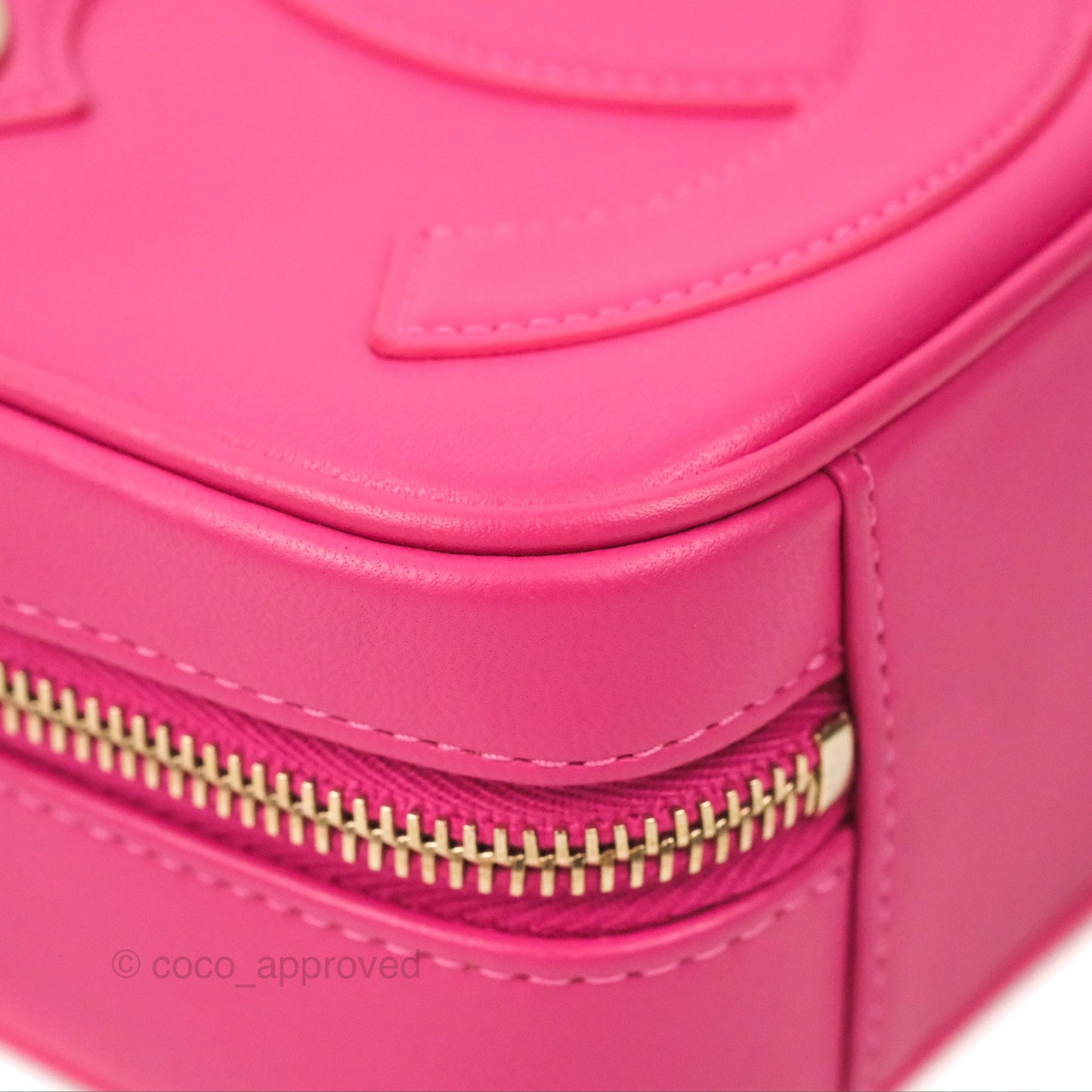 Chanel CC Mania Camera Case Pink Lambskin Gold Hardware