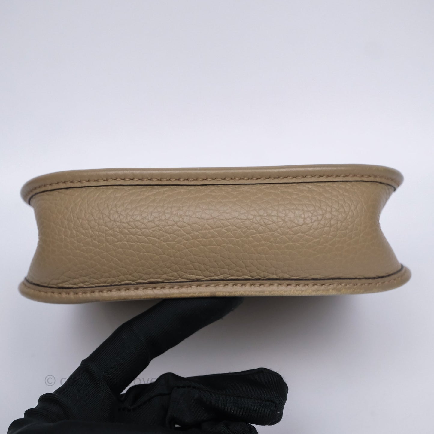 Hermès Mini Evelyne 16 Beige Marfa 8Q Clemence Gold Hardware
