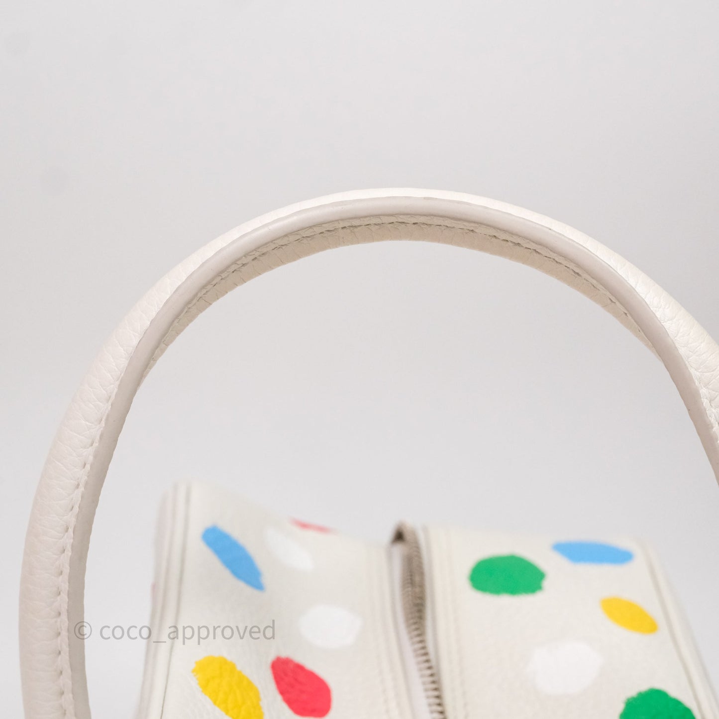 Louis Vuitton x Yayoi Kusama Square With Handle Chain Bag White