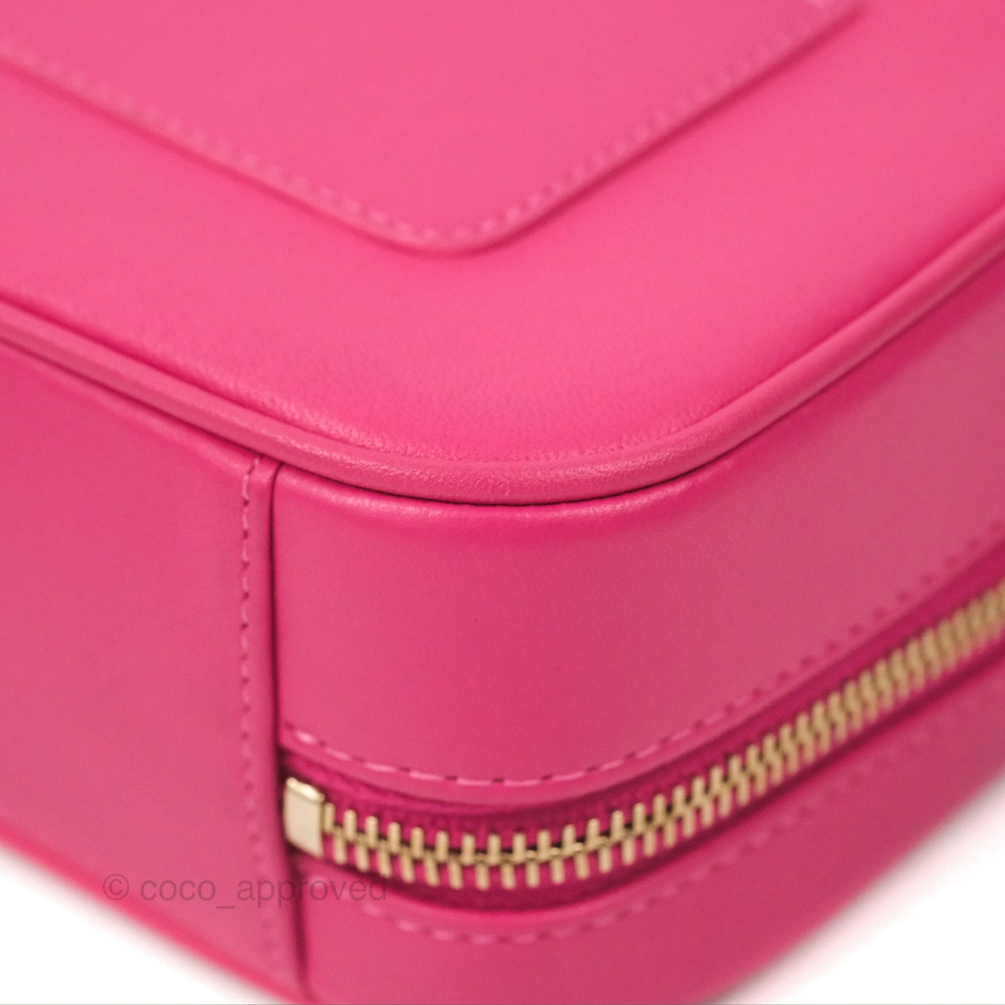 Chanel CC Mania Camera Case Pink Lambskin Gold Hardware