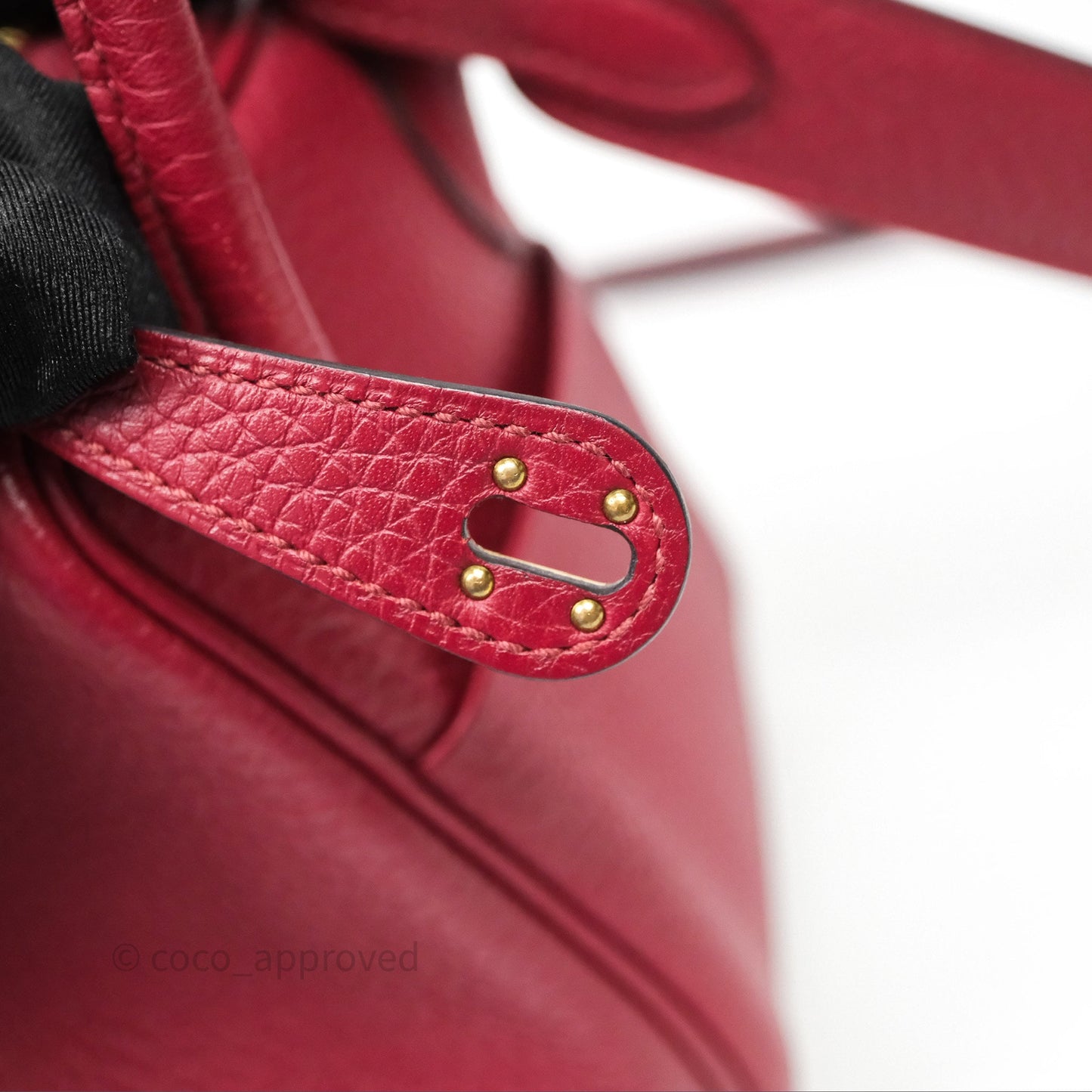Hermès Mini Lindy 20 Rouge Grenat K1 Clemence Gold Hardware