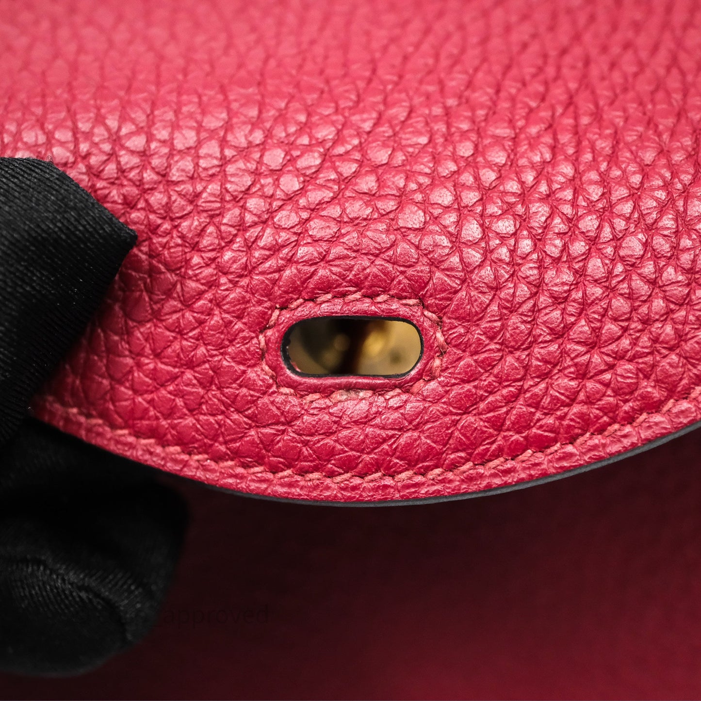 Hermès Mini Lindy 20 Rouge Grenat K1 Clemence Gold Hardware