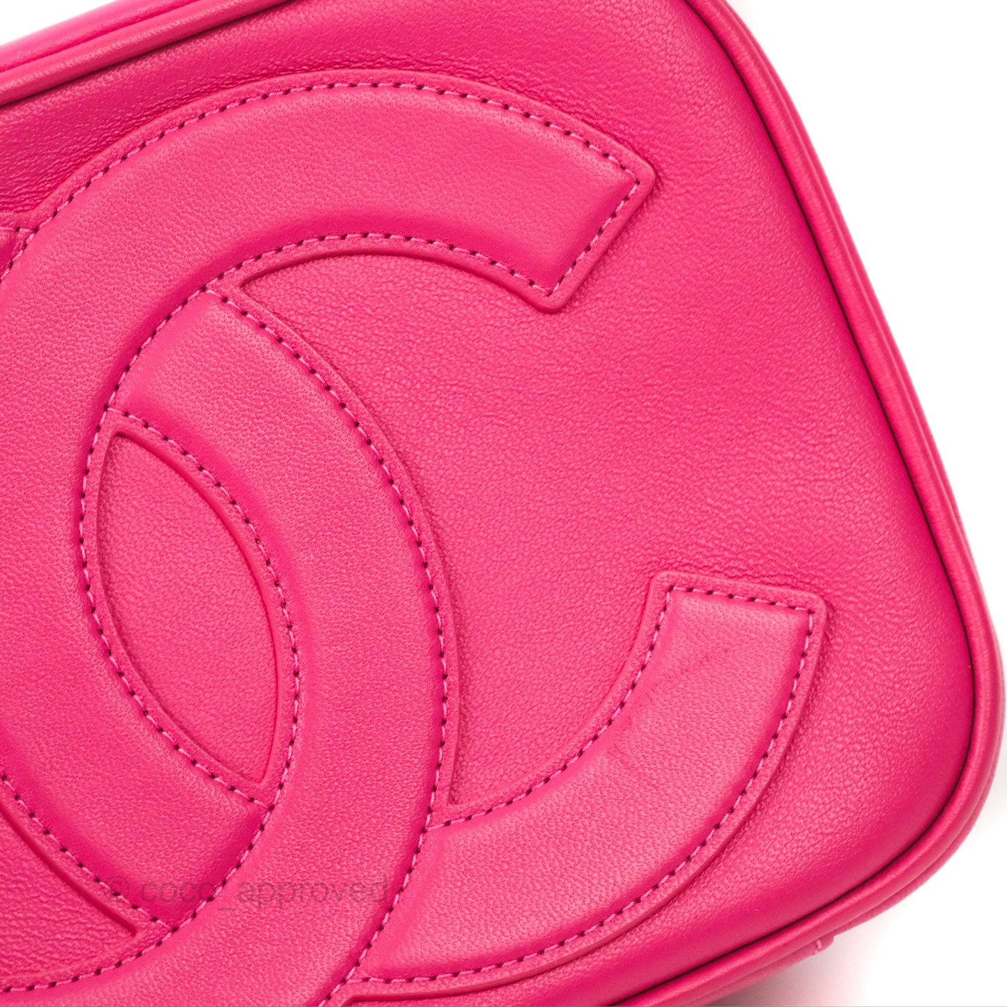 Chanel CC Mania Camera Case Pink Lambskin Gold Hardware