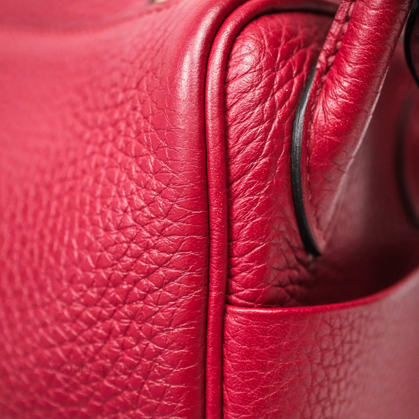 Hermès Mini Lindy 20 Rouge Grenat K1 Clemence Gold Hardware