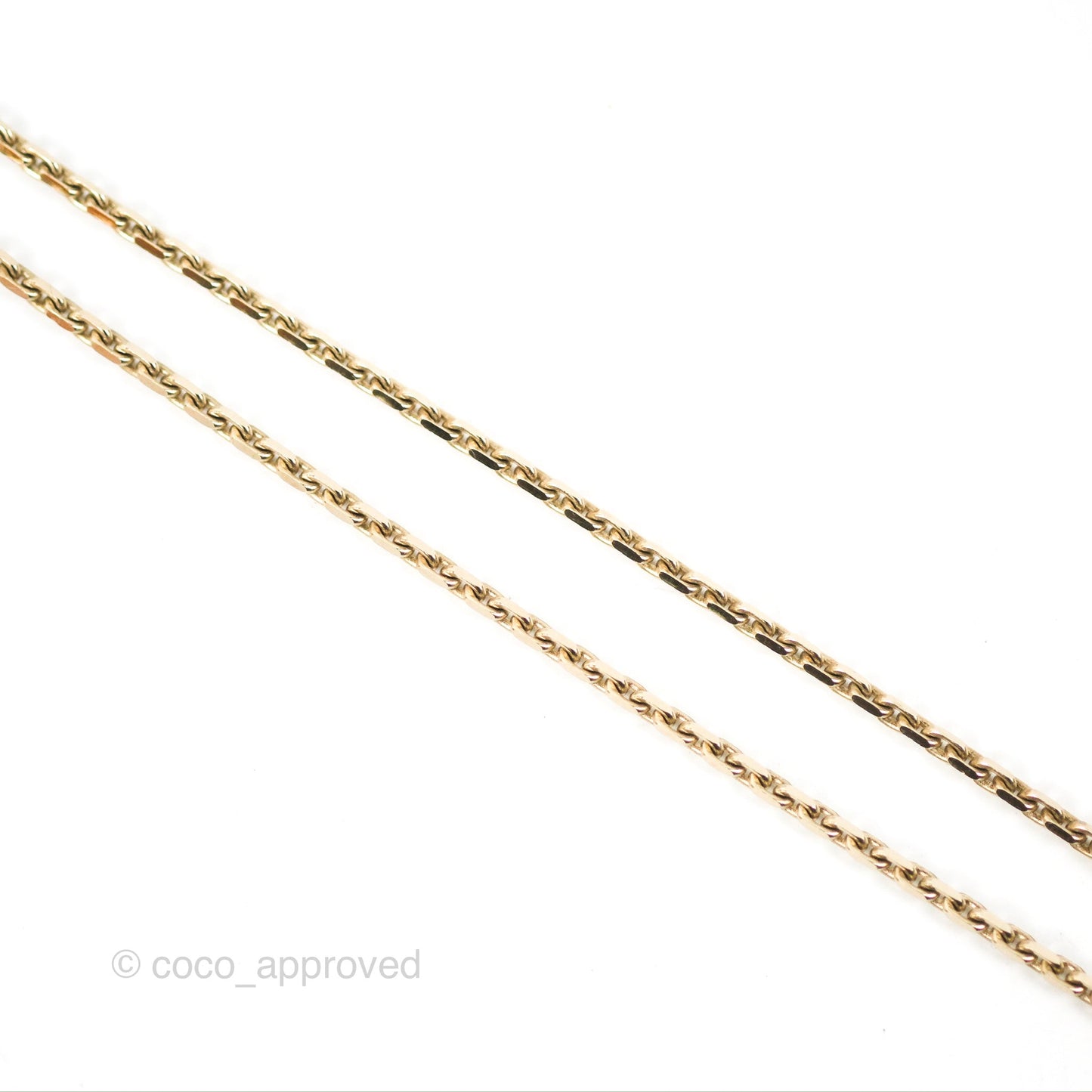 Chanel Crystal Resin CC Necklace Gold Tone 22S