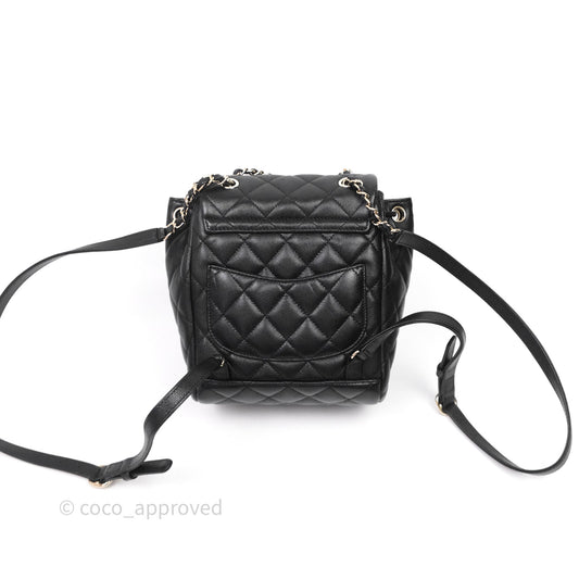 Chanel Urban Spirit Mini Black Caviar Backpack
