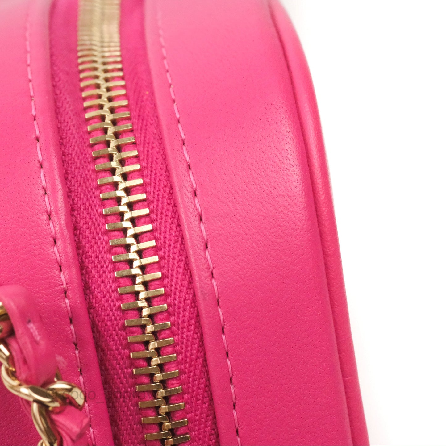 Chanel CC Mania Camera Case Pink Lambskin Gold Hardware