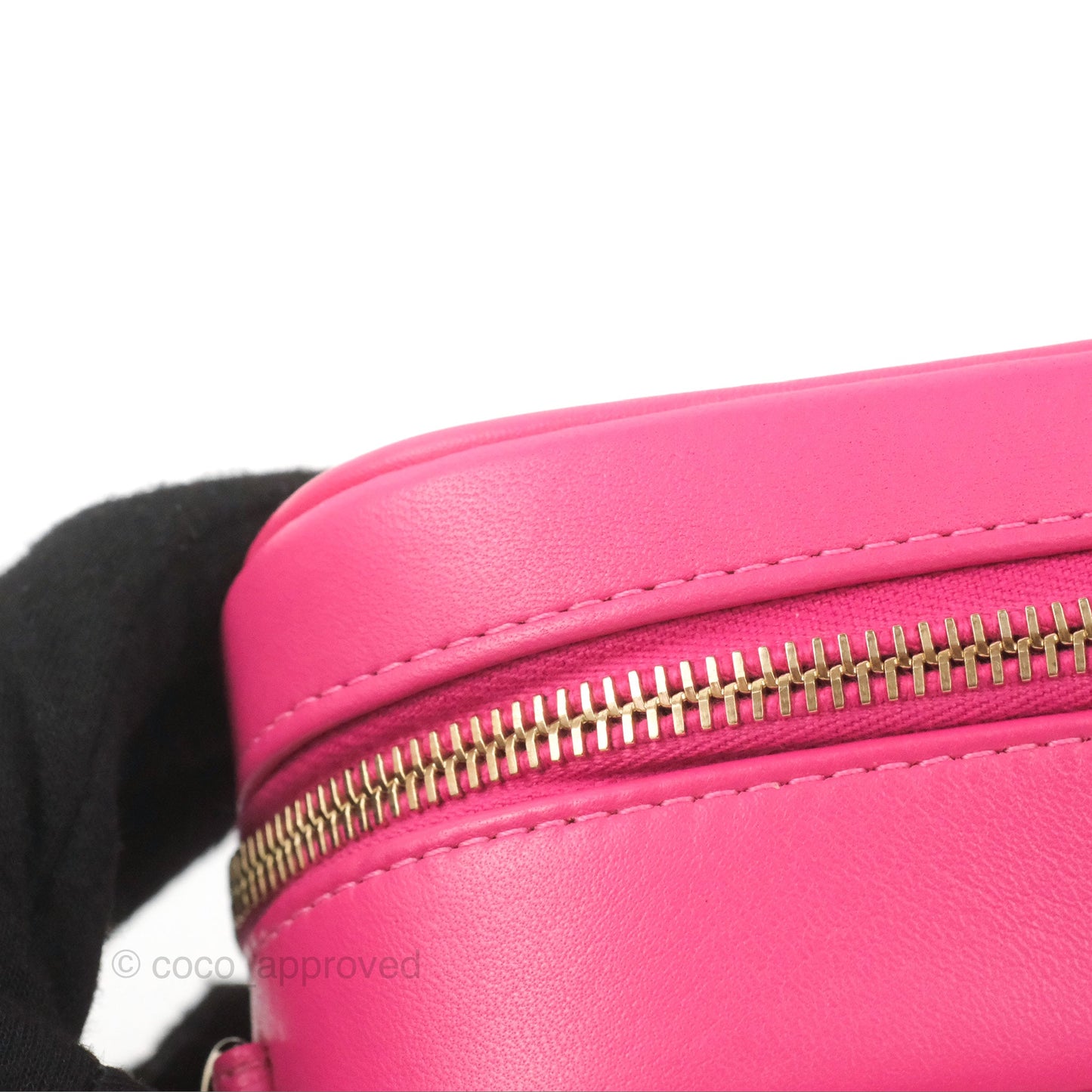 Chanel CC Mania Camera Case Pink Lambskin Gold Hardware
