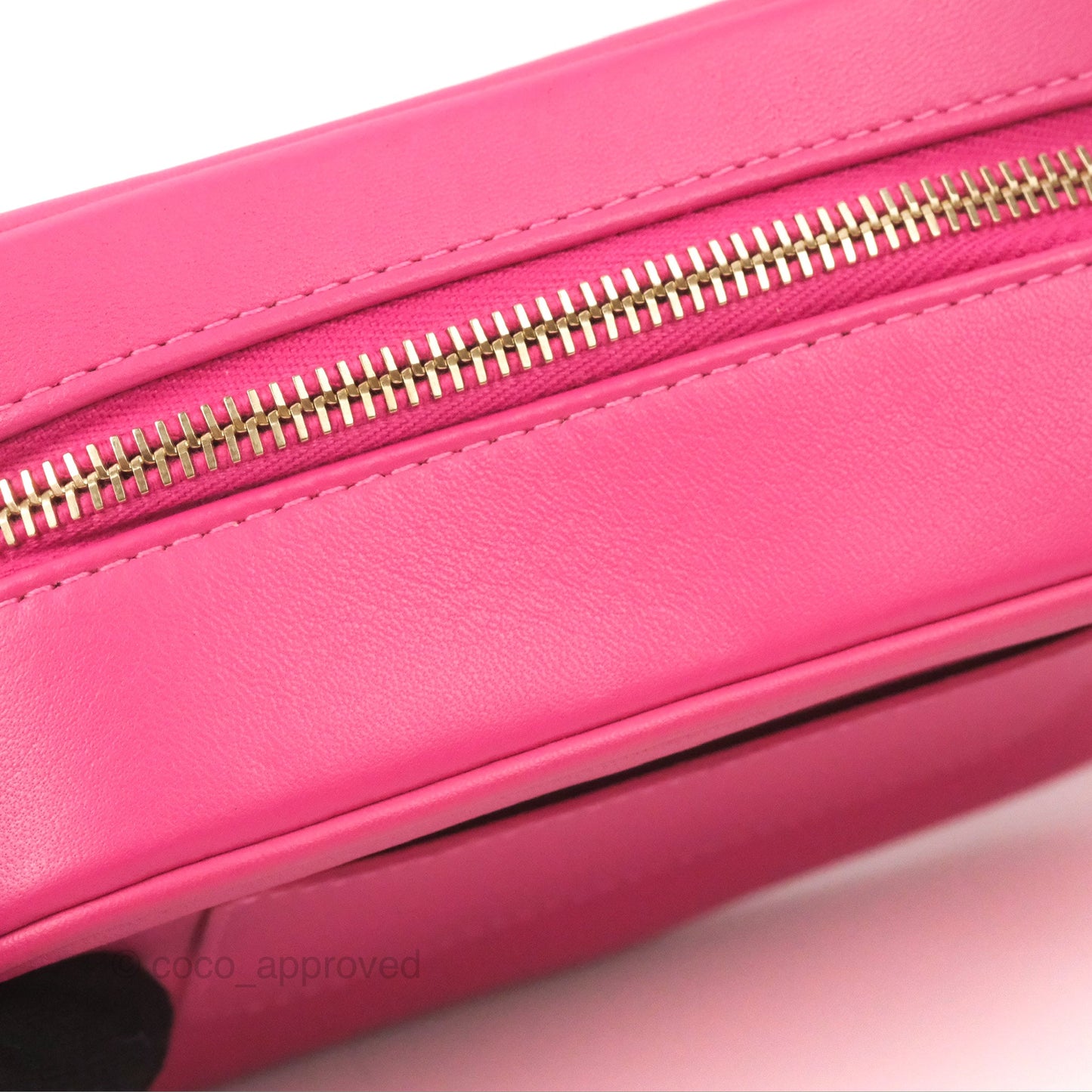 Chanel CC Mania Camera Case Pink Lambskin Gold Hardware
