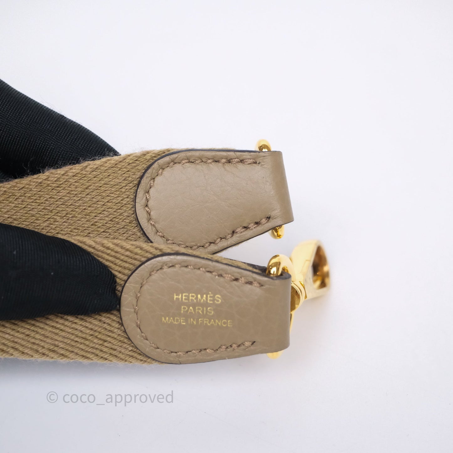 Hermès Mini Evelyne 16 Beige Marfa 8Q Clemence Gold Hardware