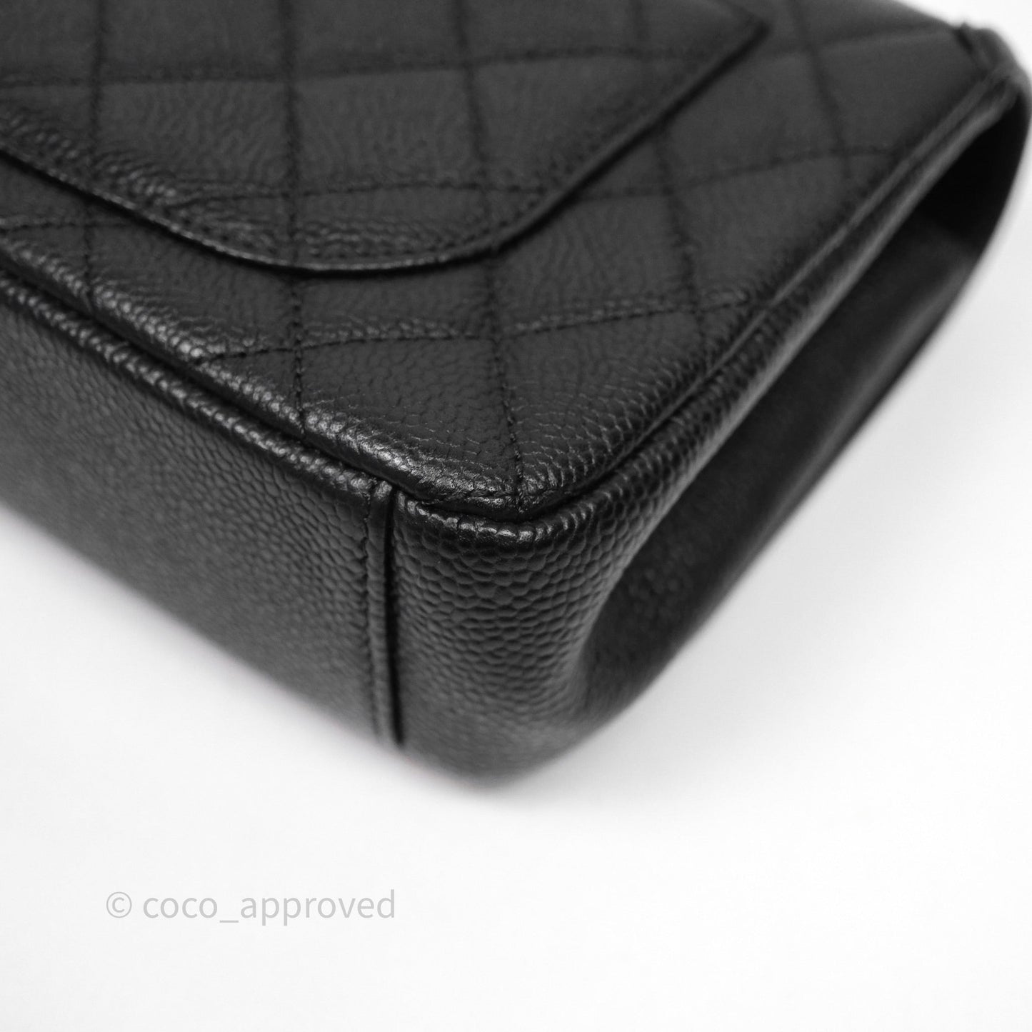 Chanel Small CC Filigree Flap Quilted Black Caviar Aged Gold Hardware