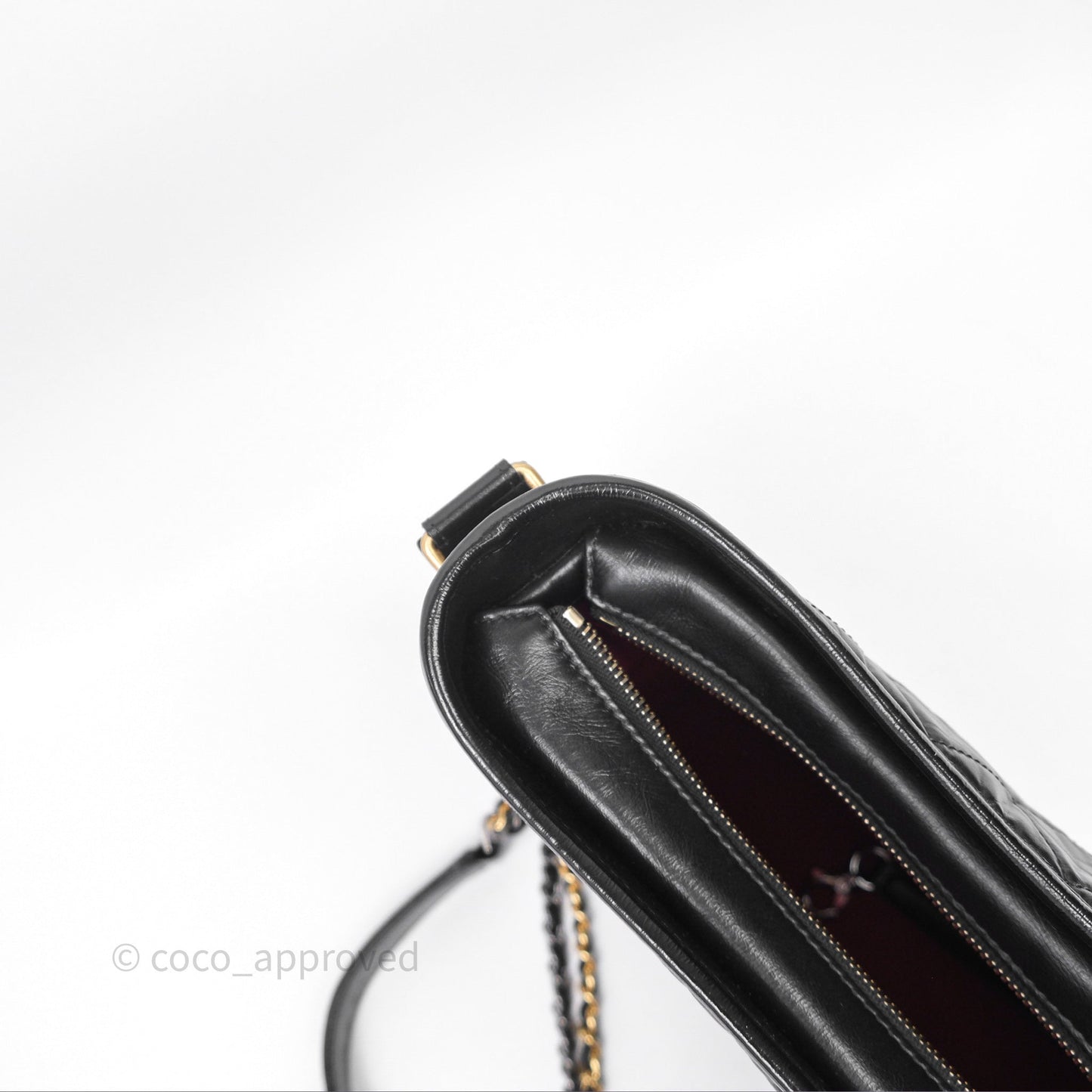 Chanel New Medium Gabrielle Hobo Quilted Black Aged Calfskin