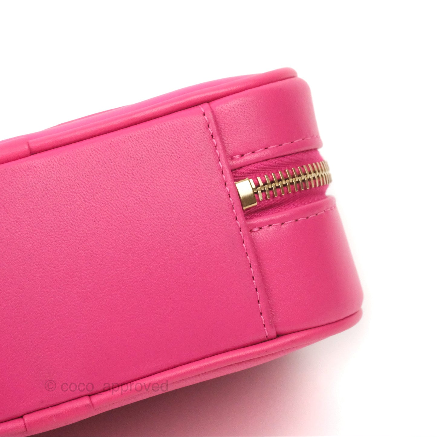 Chanel CC Mania Camera Case Pink Lambskin Gold Hardware