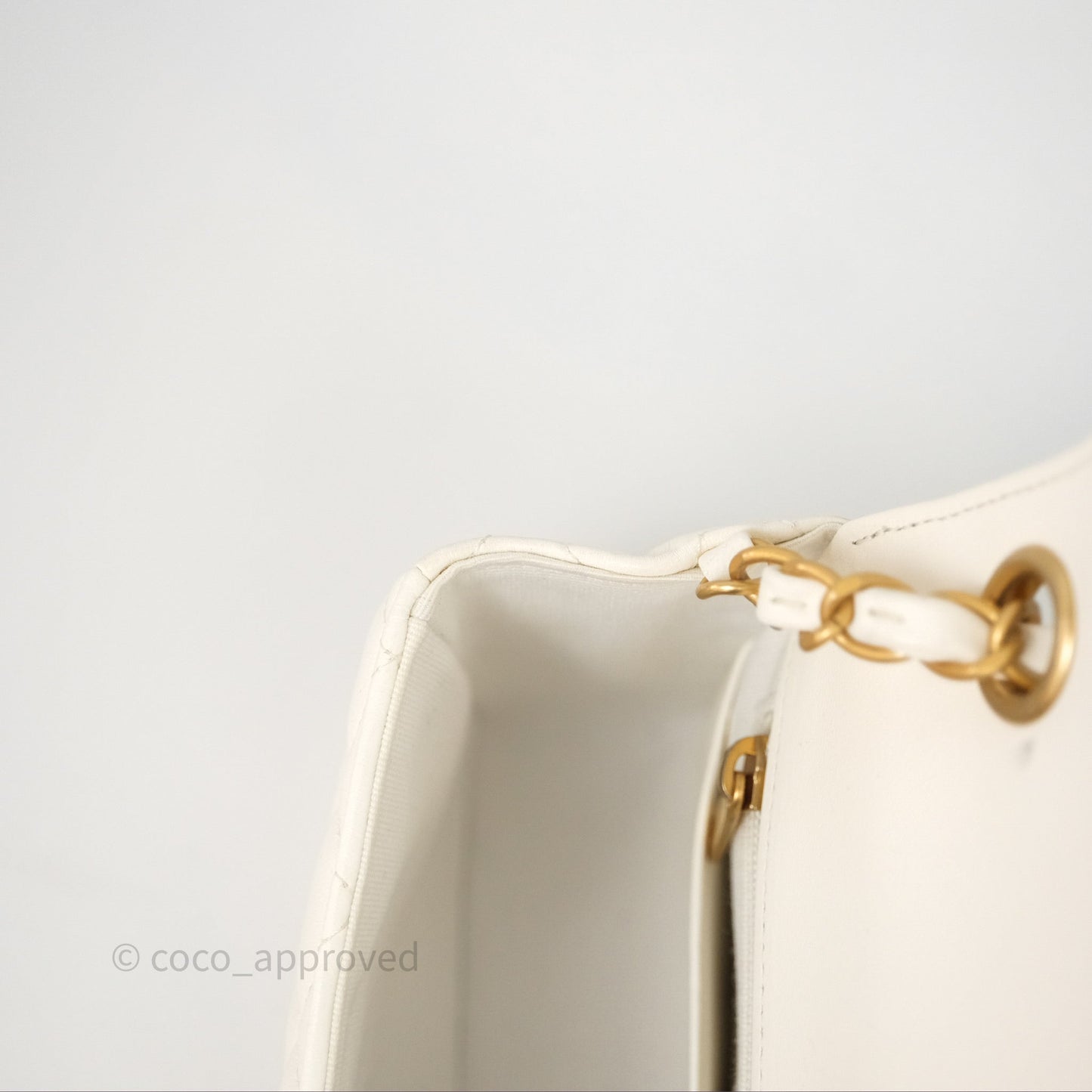 Chanel Casino Chips Chain White Lambskin Flap Bag